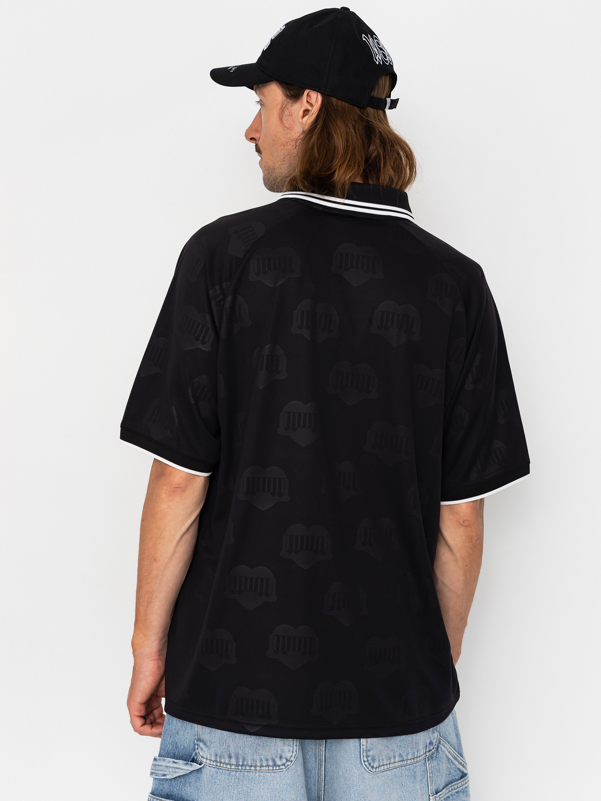 Тениска Carhartt WIP Terrace Football (heart train jacquard black)