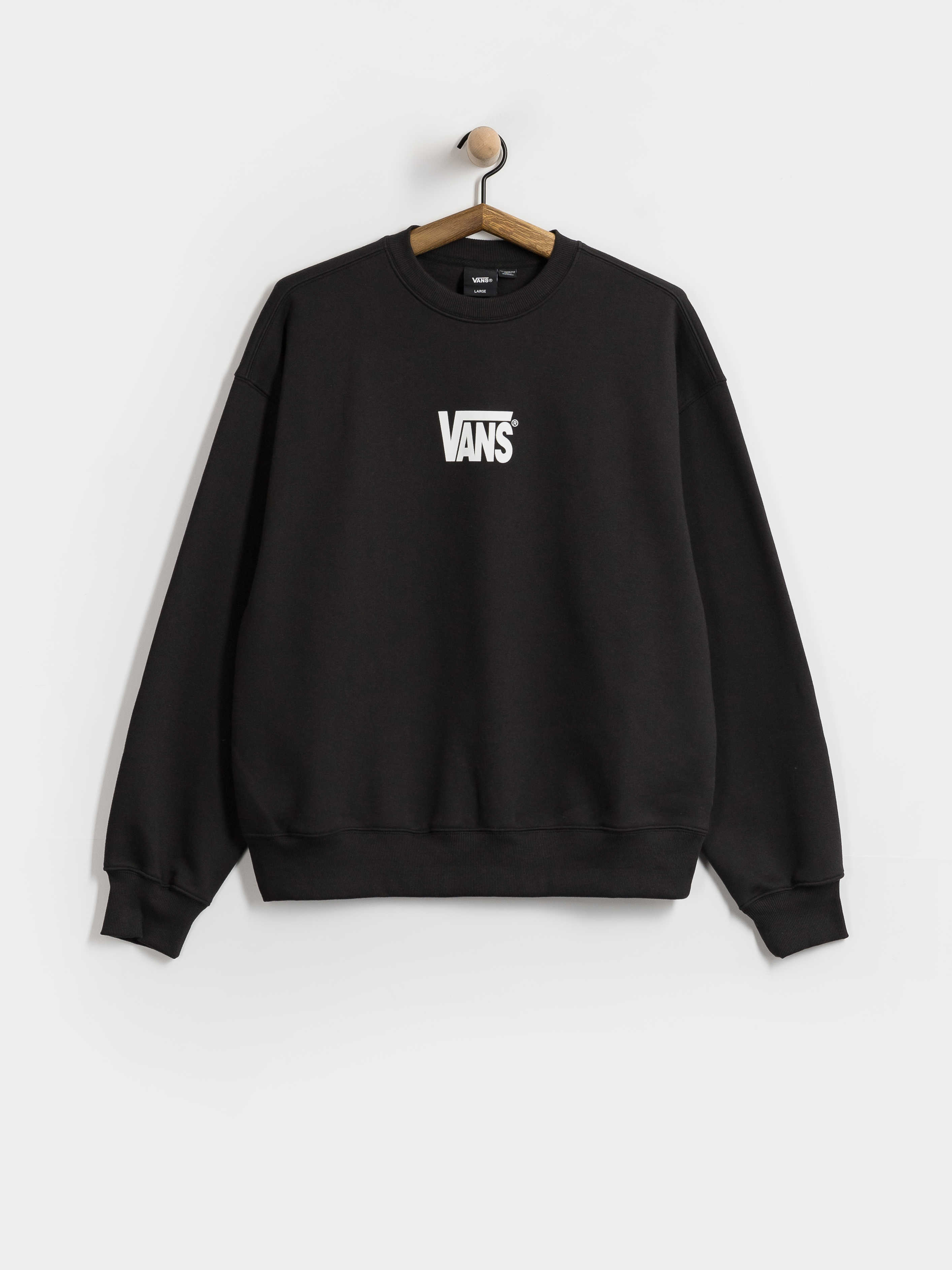 Суитшърт Vans Stretch Logo (black/white)