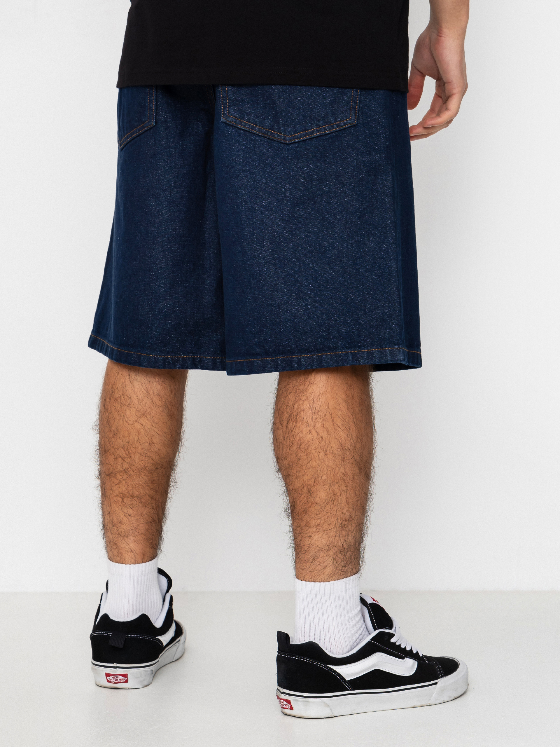 Къси панталони Vans Lx Check 5 Baggy Denim (dark rinse)