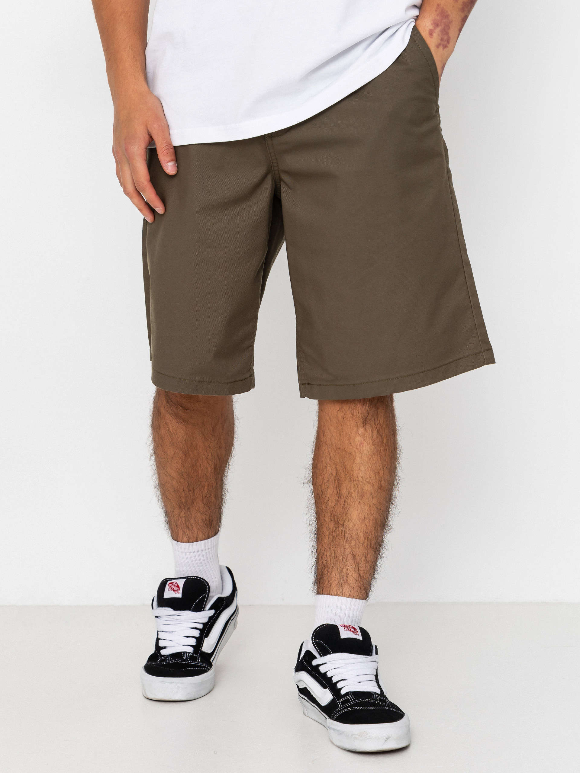 Къси панталони Vans Authentic Chino Loose (mossy olive)