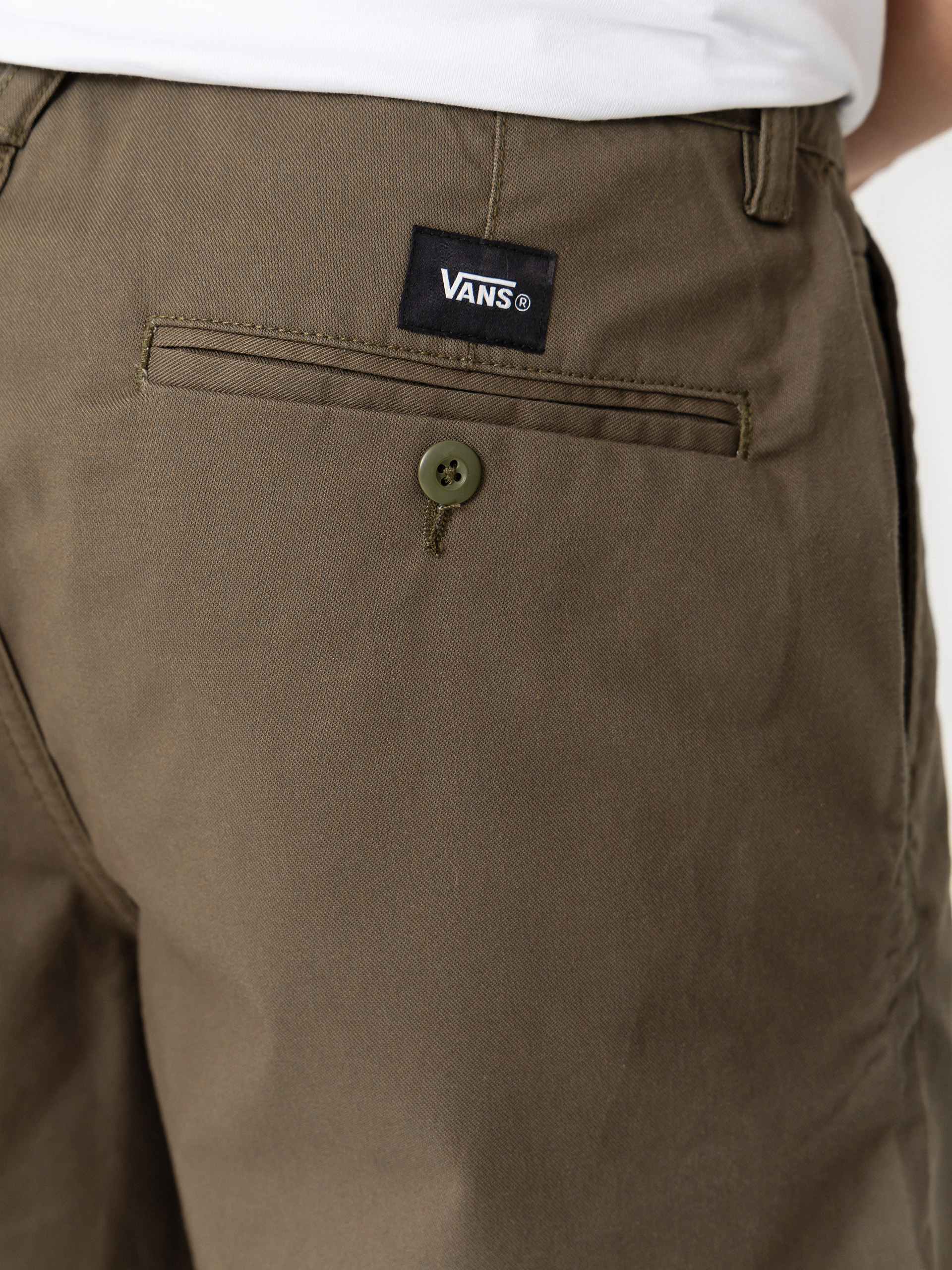 Къси панталони Vans Authentic Chino Loose (mossy olive)