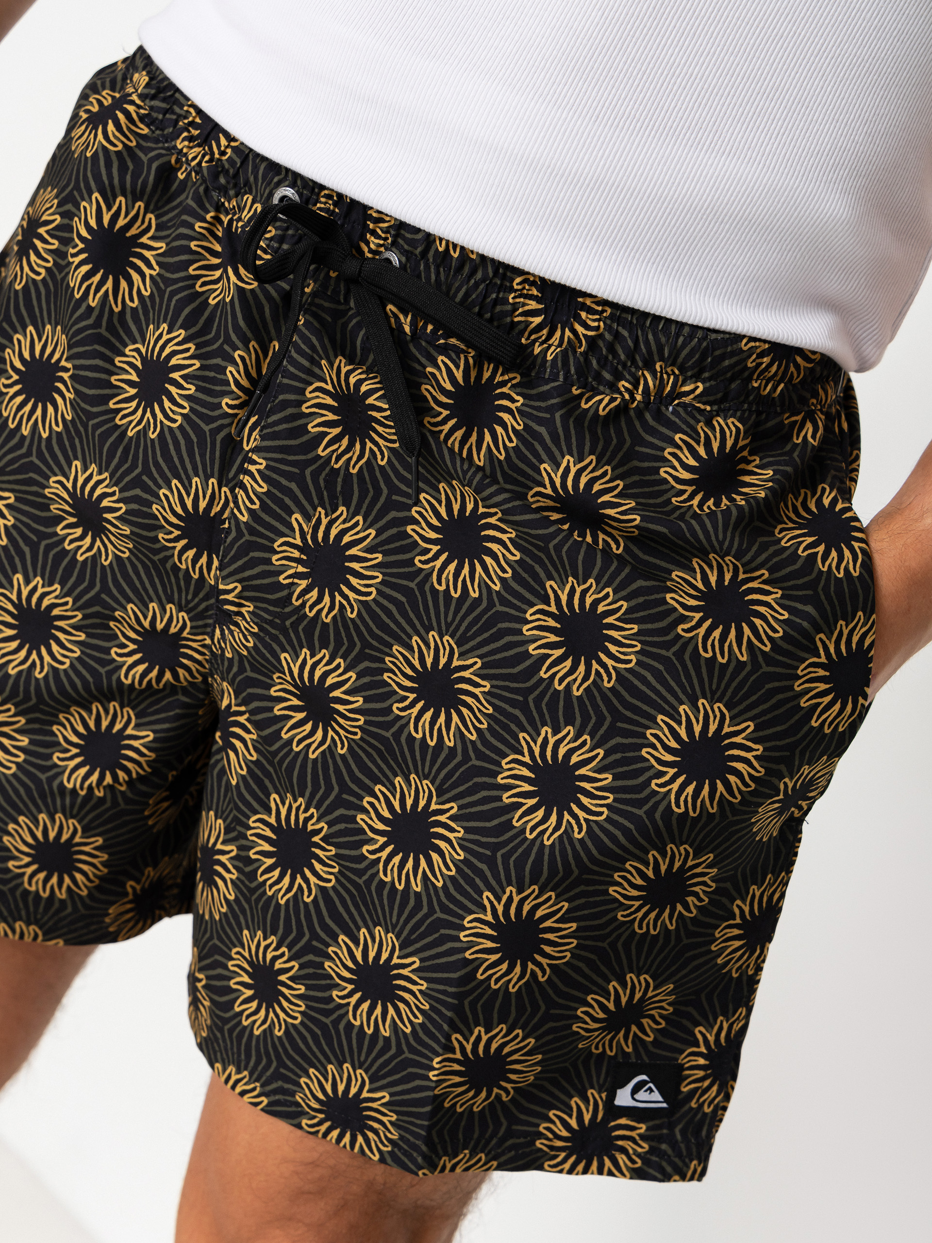 Плажни къси панталони Quiksilver Everyday Printed Volley 15 (black ocean mayhem)