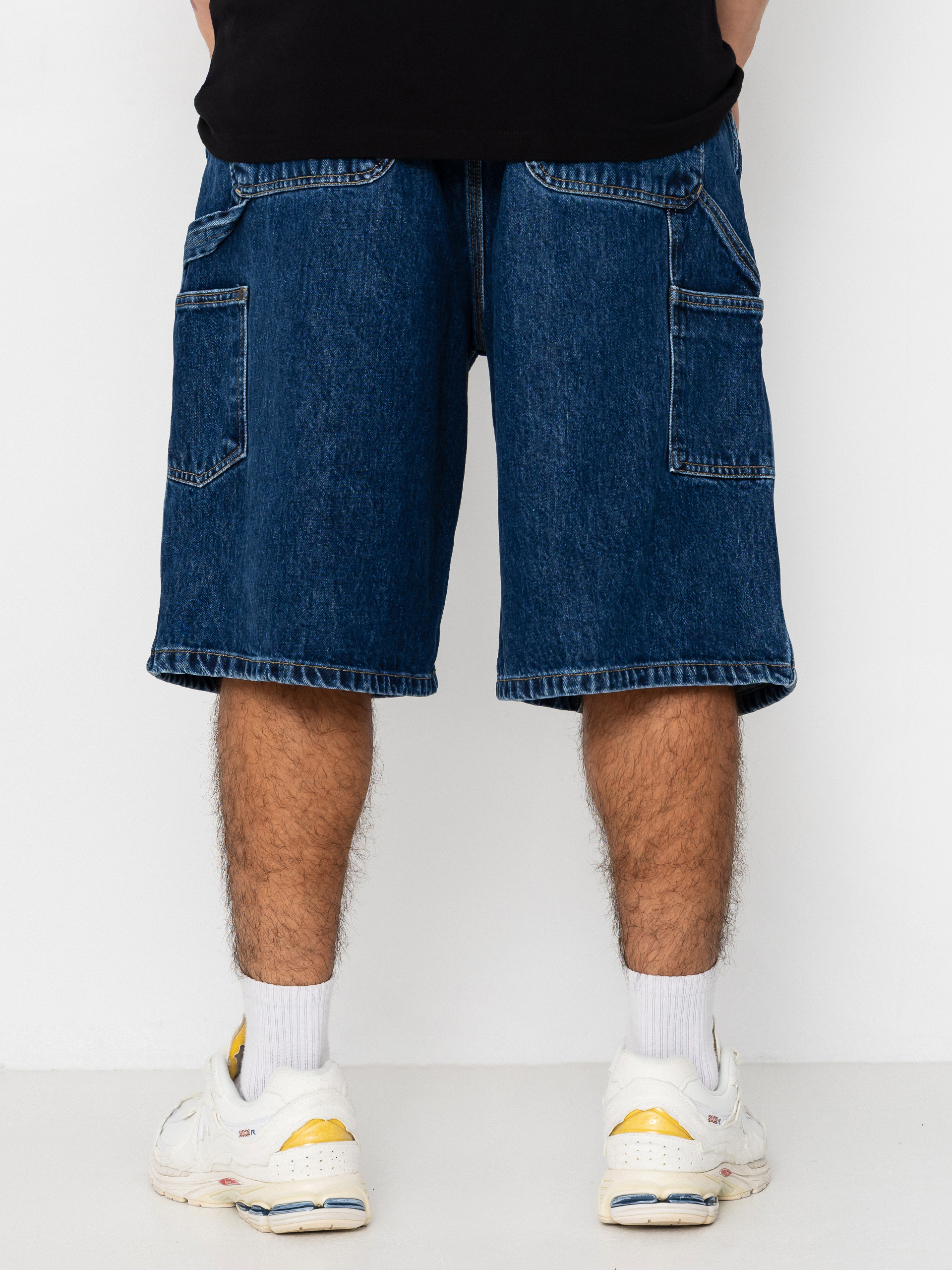 Къси панталони Carhartt WIP OG Double Knee (blue stone washed)