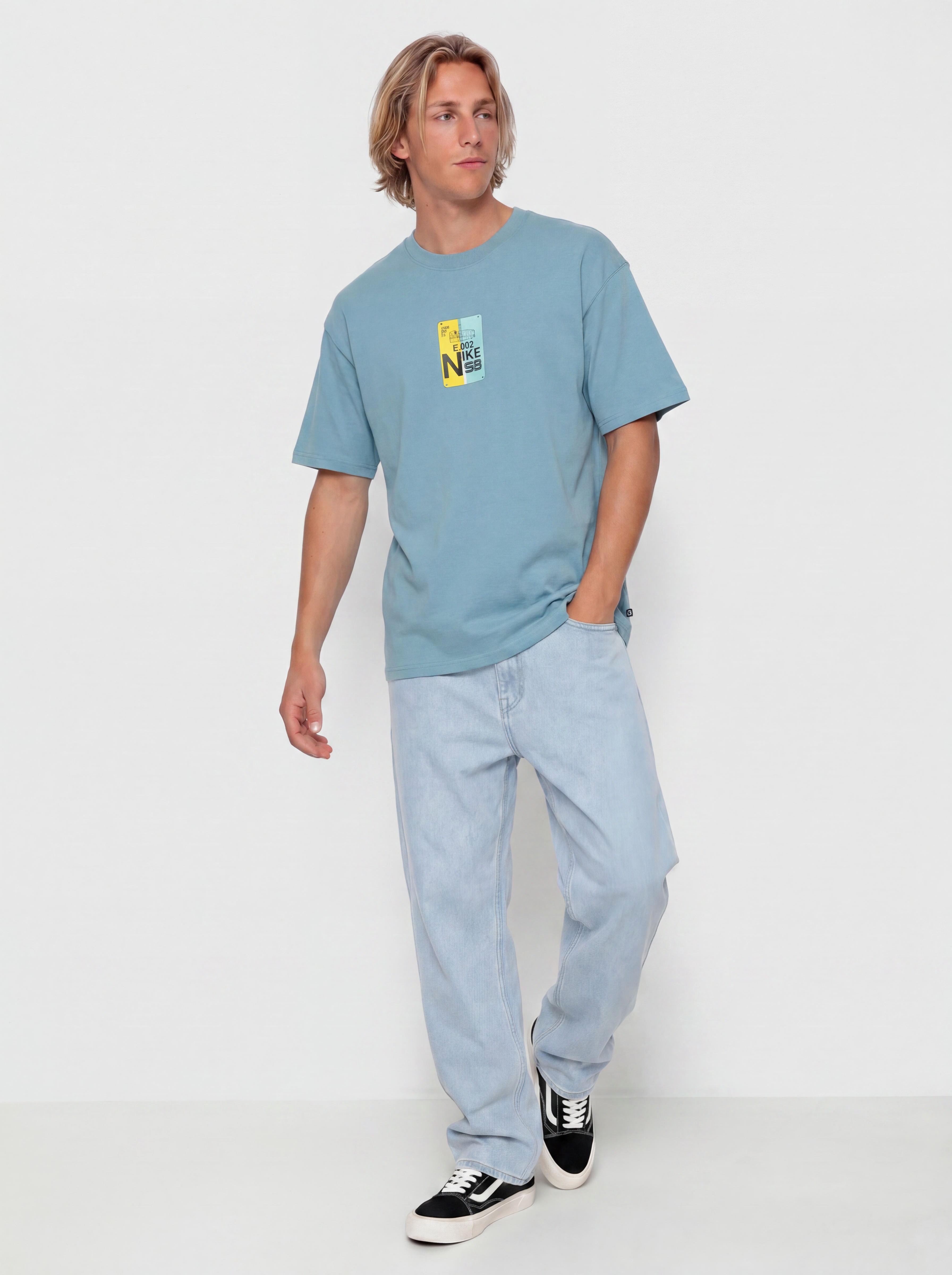 Тениска Nike SB Bus Pass (denim turq)
