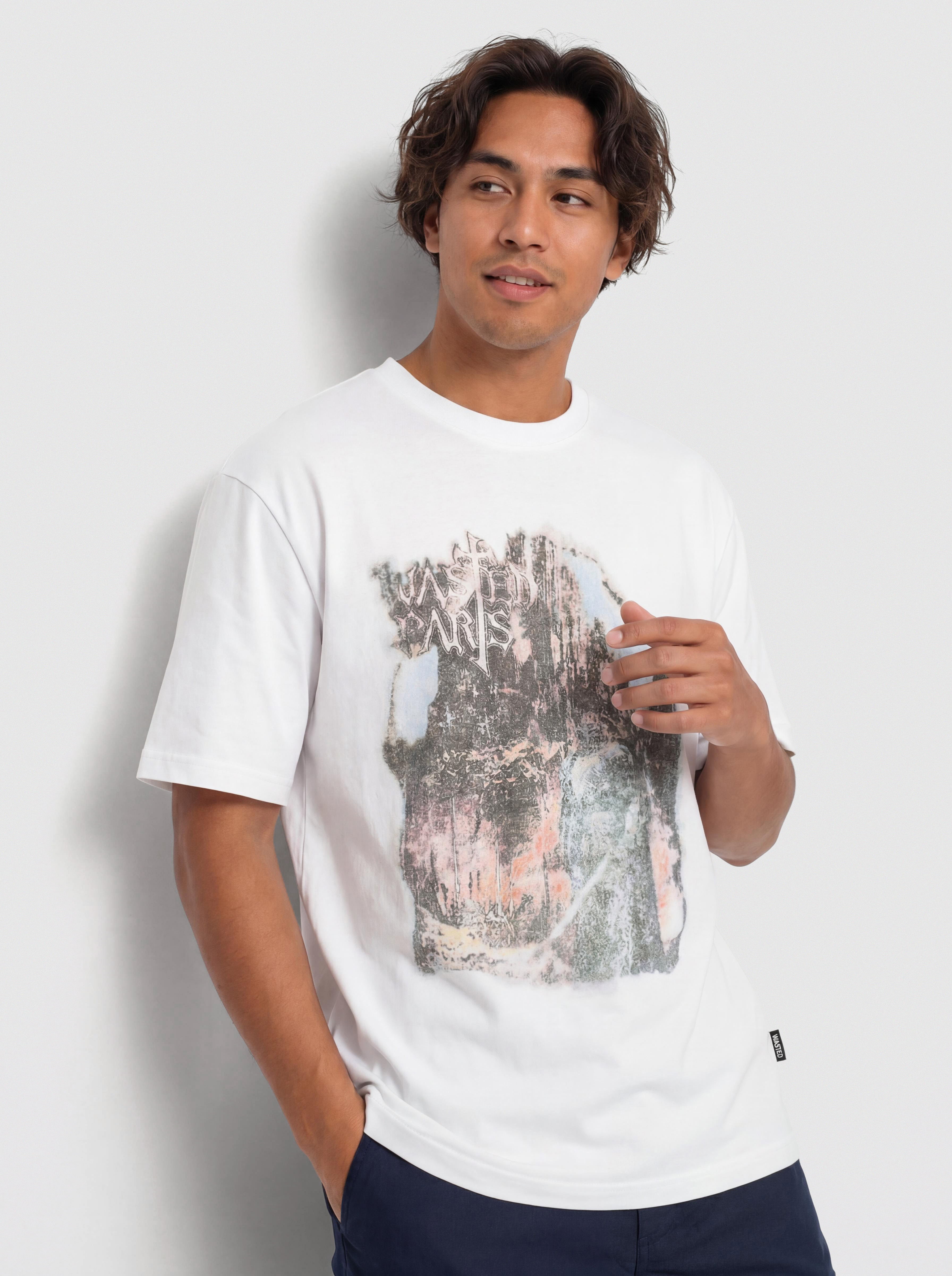 Тениска Wasted Paris Helheim (natural white)