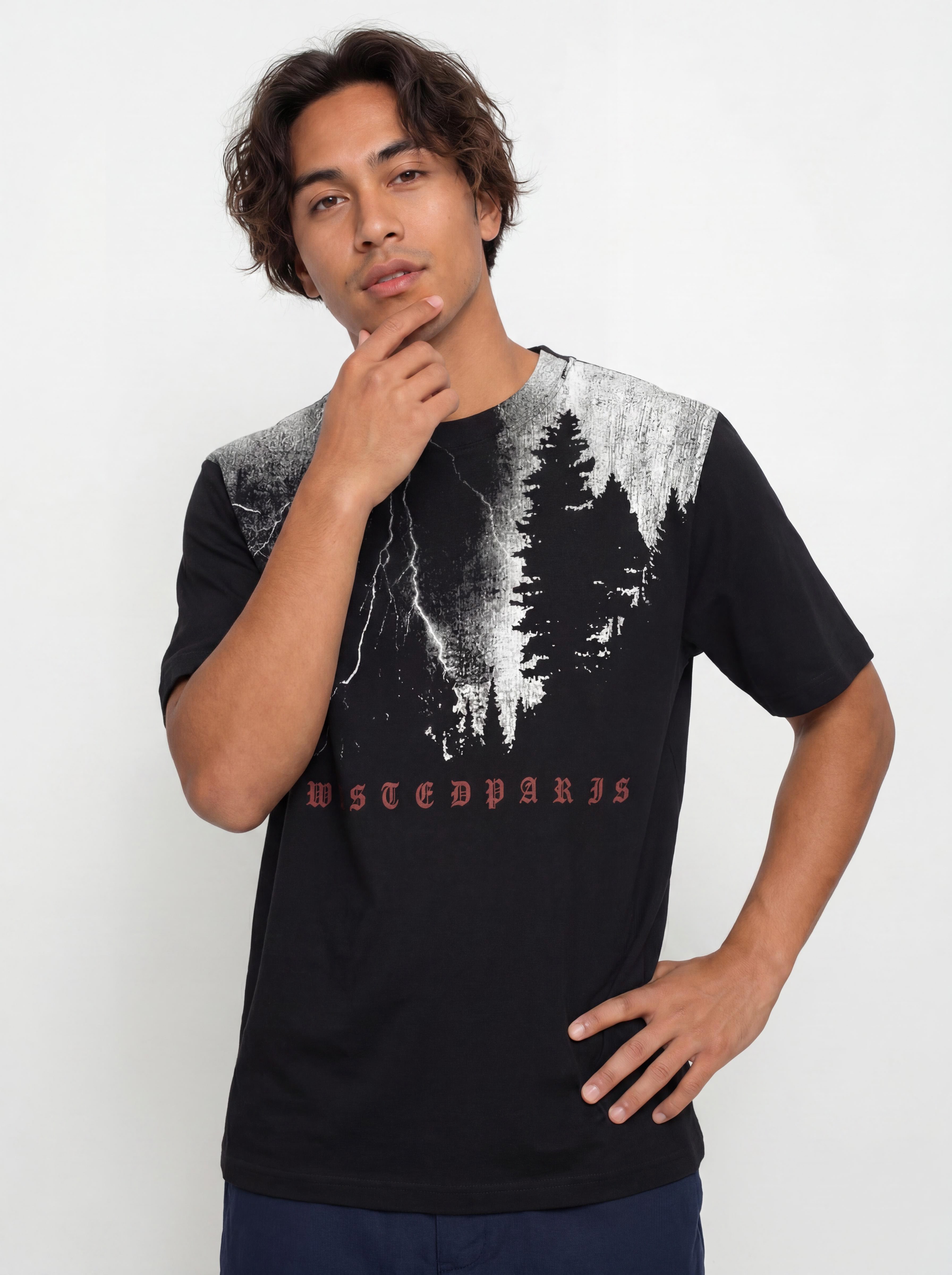 Тениска Wasted Paris Black Hill (black)
