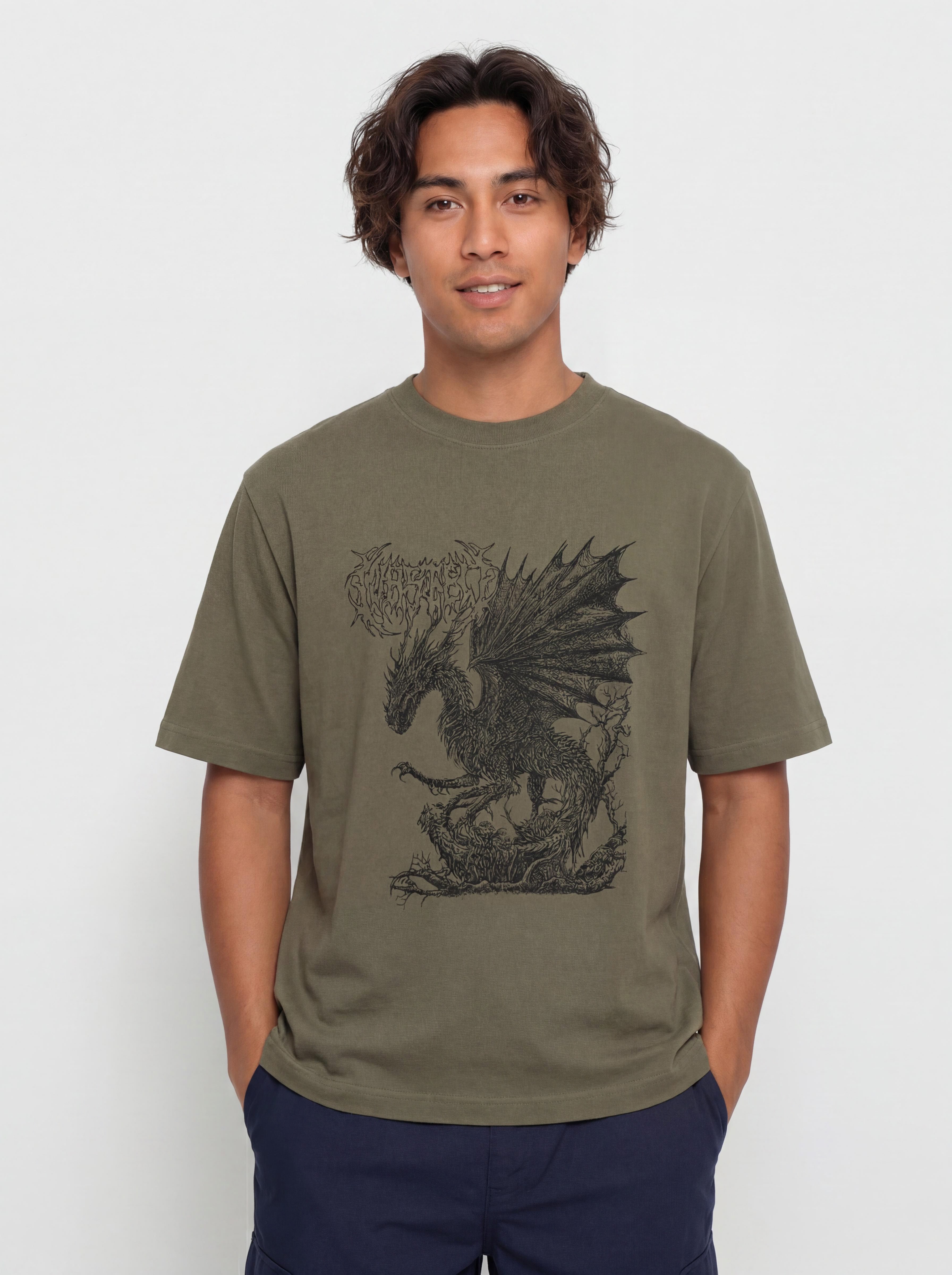 Тениска Wasted Paris Balaur (olive khaki)