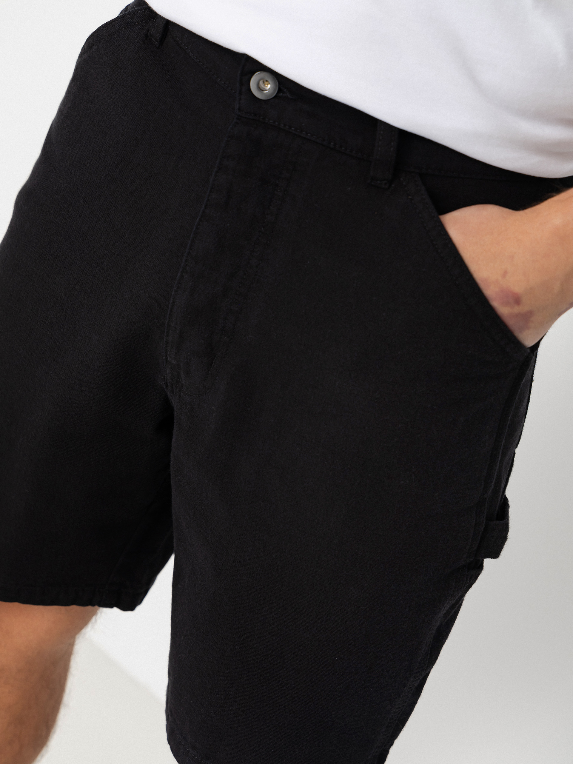 Къси панталони Deus Ex Machina Big Fella Chambray (black)