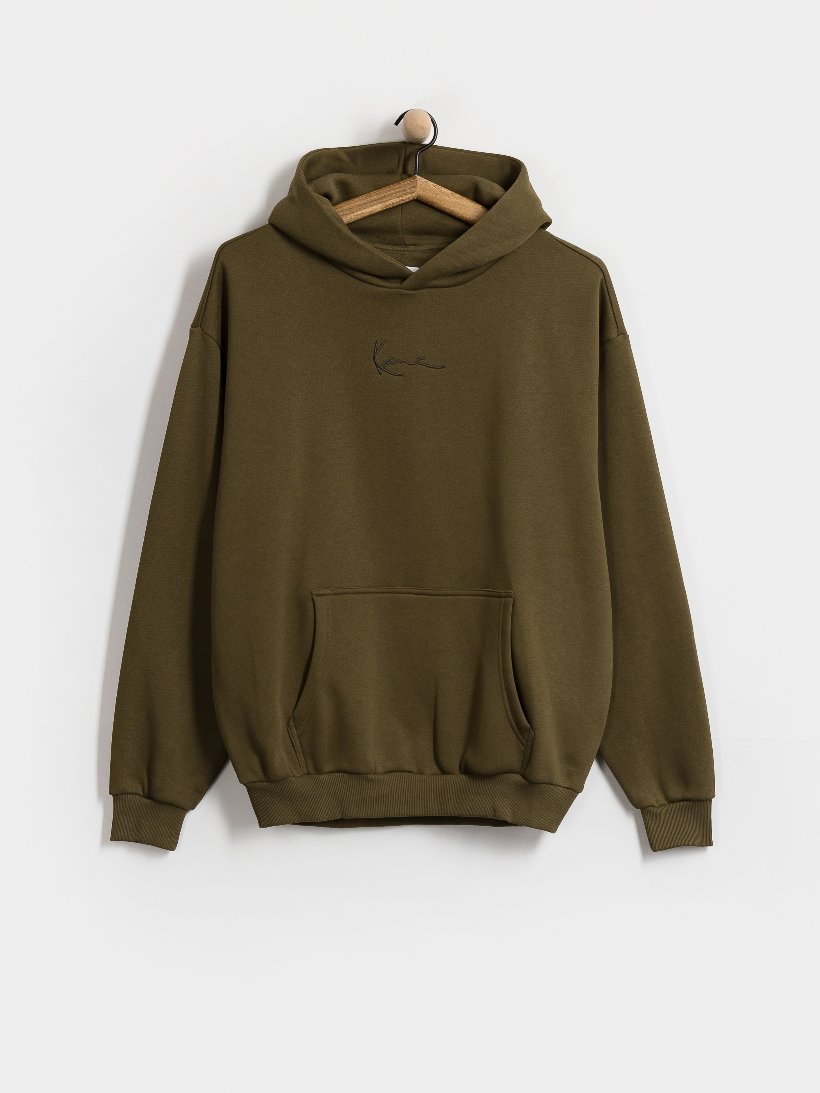 Суитшърт с качулка Karl Kani Small Signature Essential HD (green)