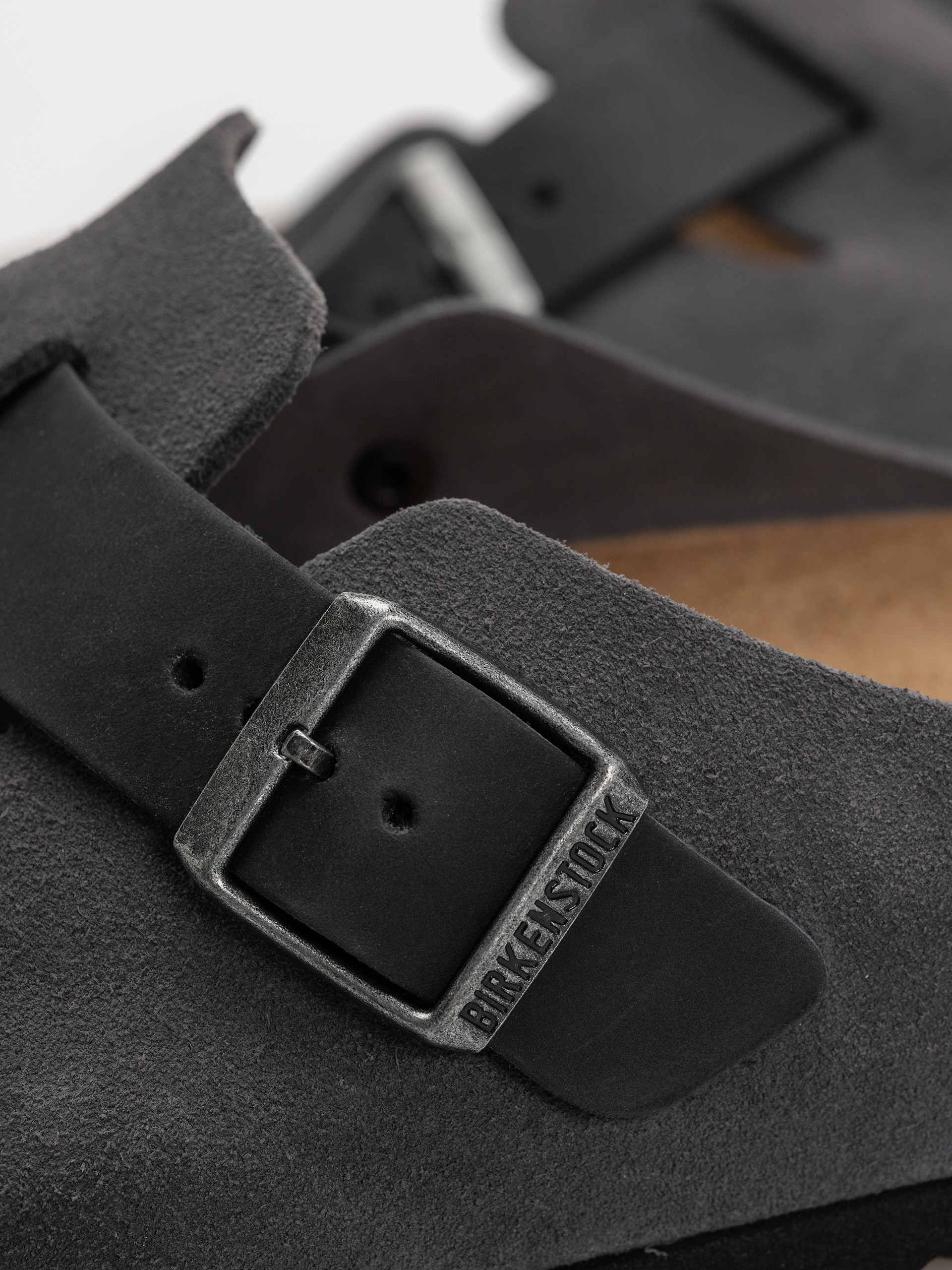 Чехли Birkenstock Boston Mixed Leather Regular (charcoal)