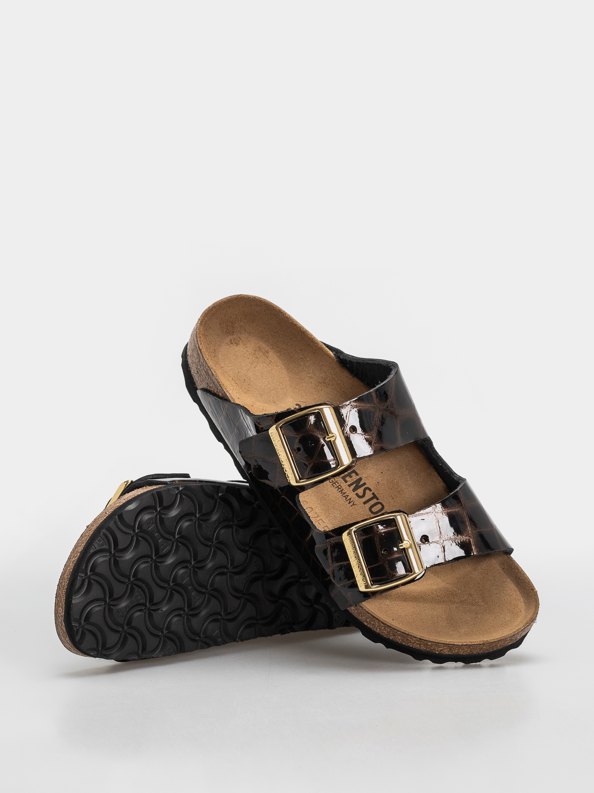 Чехли Birkenstock Arizona Leather Narrow Wmn (emboss leather black)