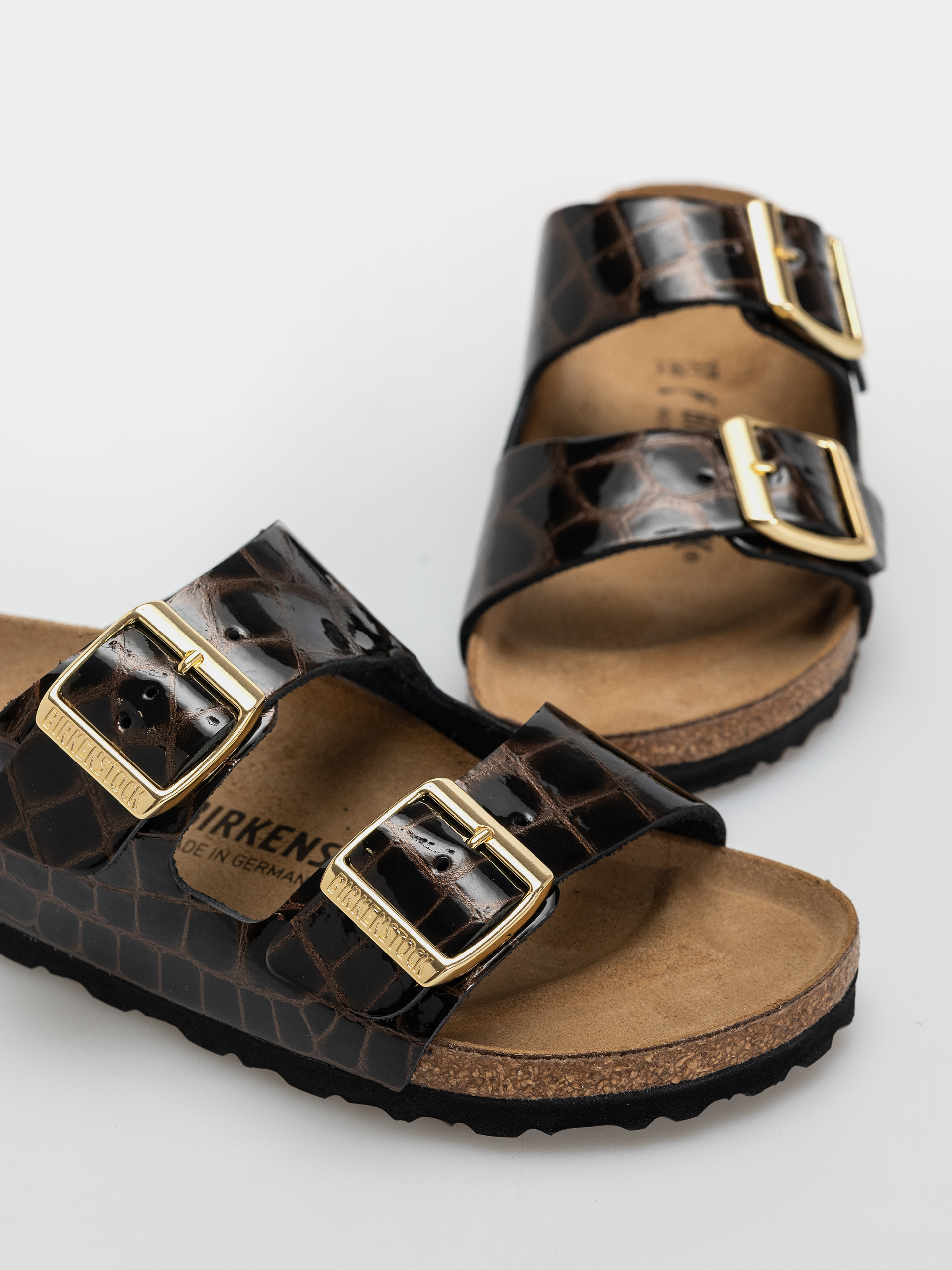 Чехли Birkenstock Arizona Leather Narrow Wmn (emboss leather black)