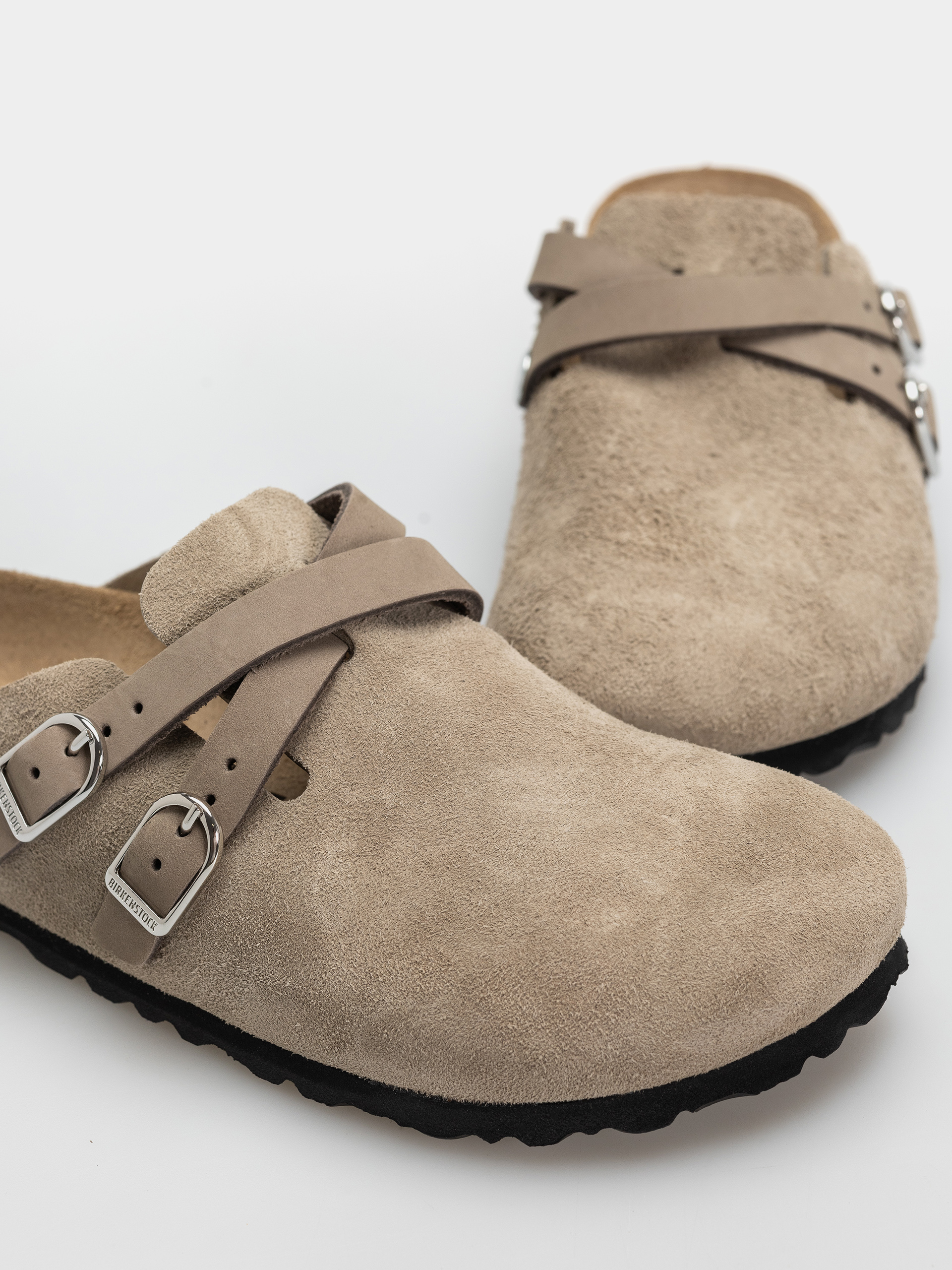 Чехли Birkenstock Blair Suede Leather Narrow Wmn (taupe)