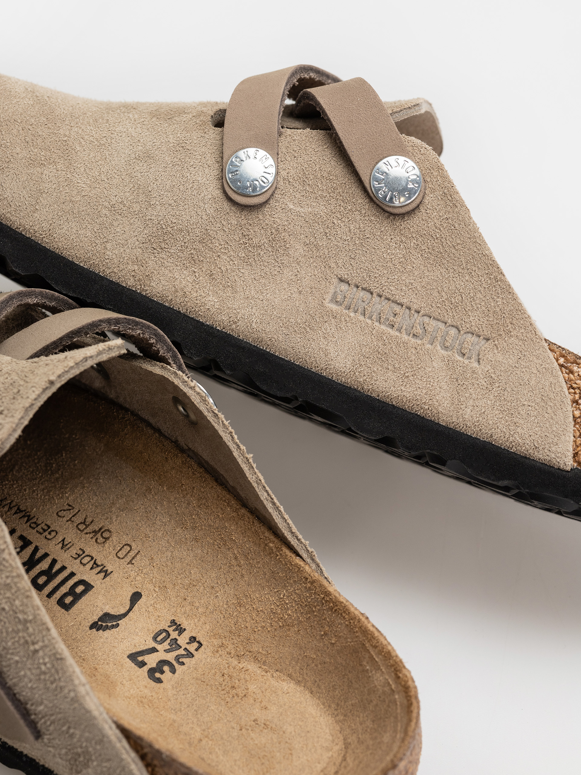 Чехли Birkenstock Blair Suede Leather Narrow Wmn (taupe)