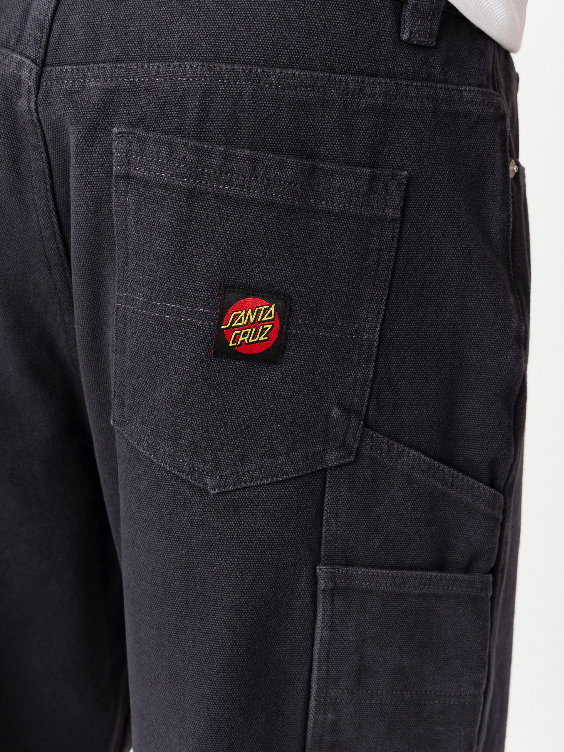 Къси панталони Santa Cruz Carpenter Big (washed black canvas)