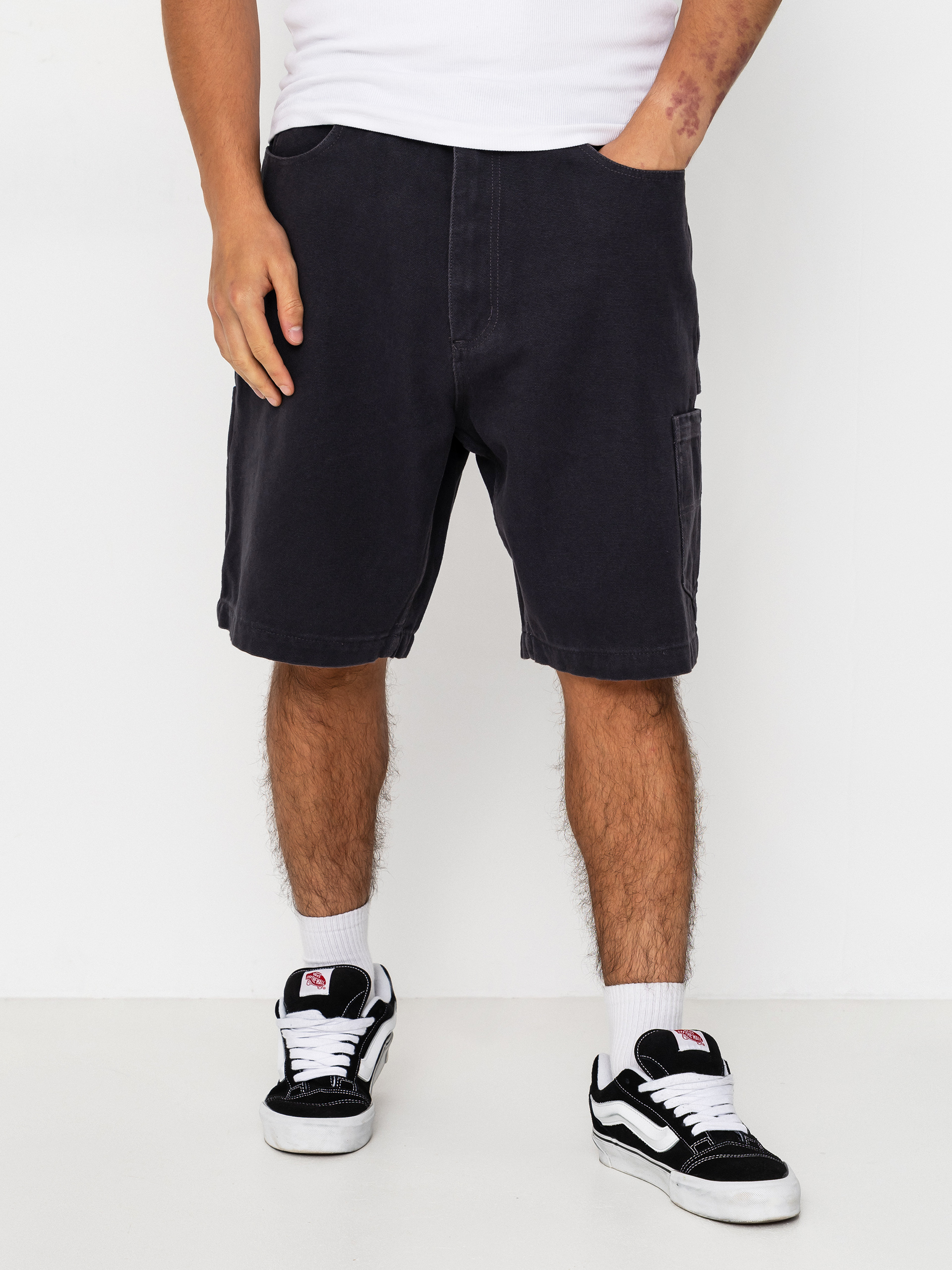 Къси панталони Santa Cruz Carpenter Big (washed black canvas)