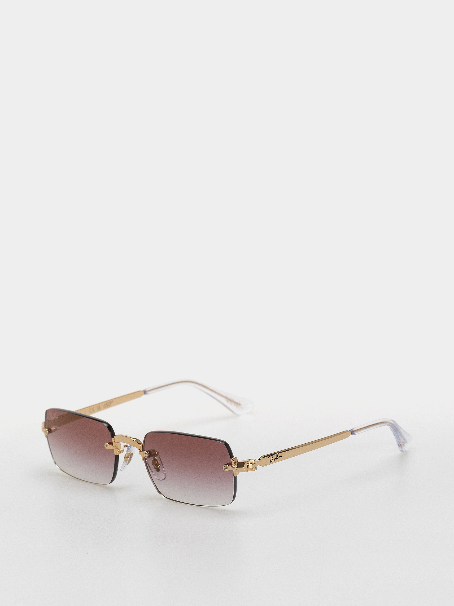u0421u043bu044au043du0447u0435u0432u0438 u043eu0447u0438u043bu0430 Ray-Ban Rb3928 By A$Ap Rocky (polerowany zu0142oto arista/przezroczysty ciemnopurpurowy gradalny)