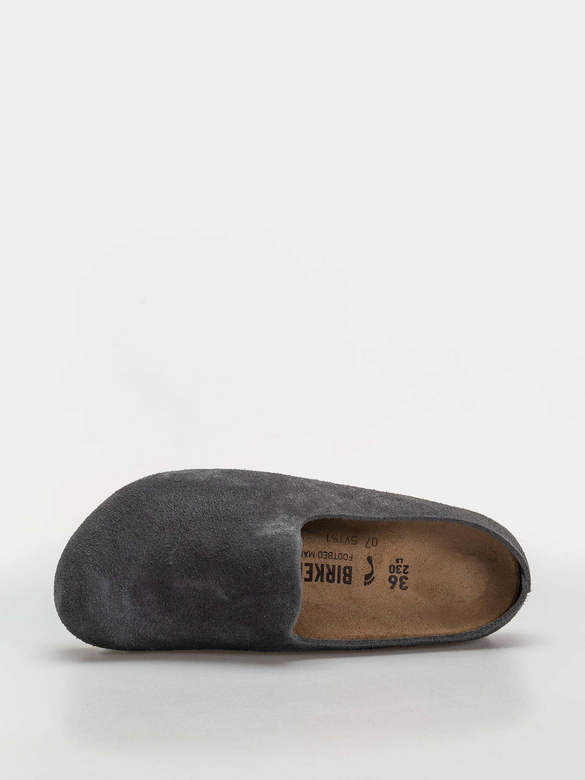 Чехли Birkenstock Amsterdam Wrapped Suede Leather Narrow (charcoal)