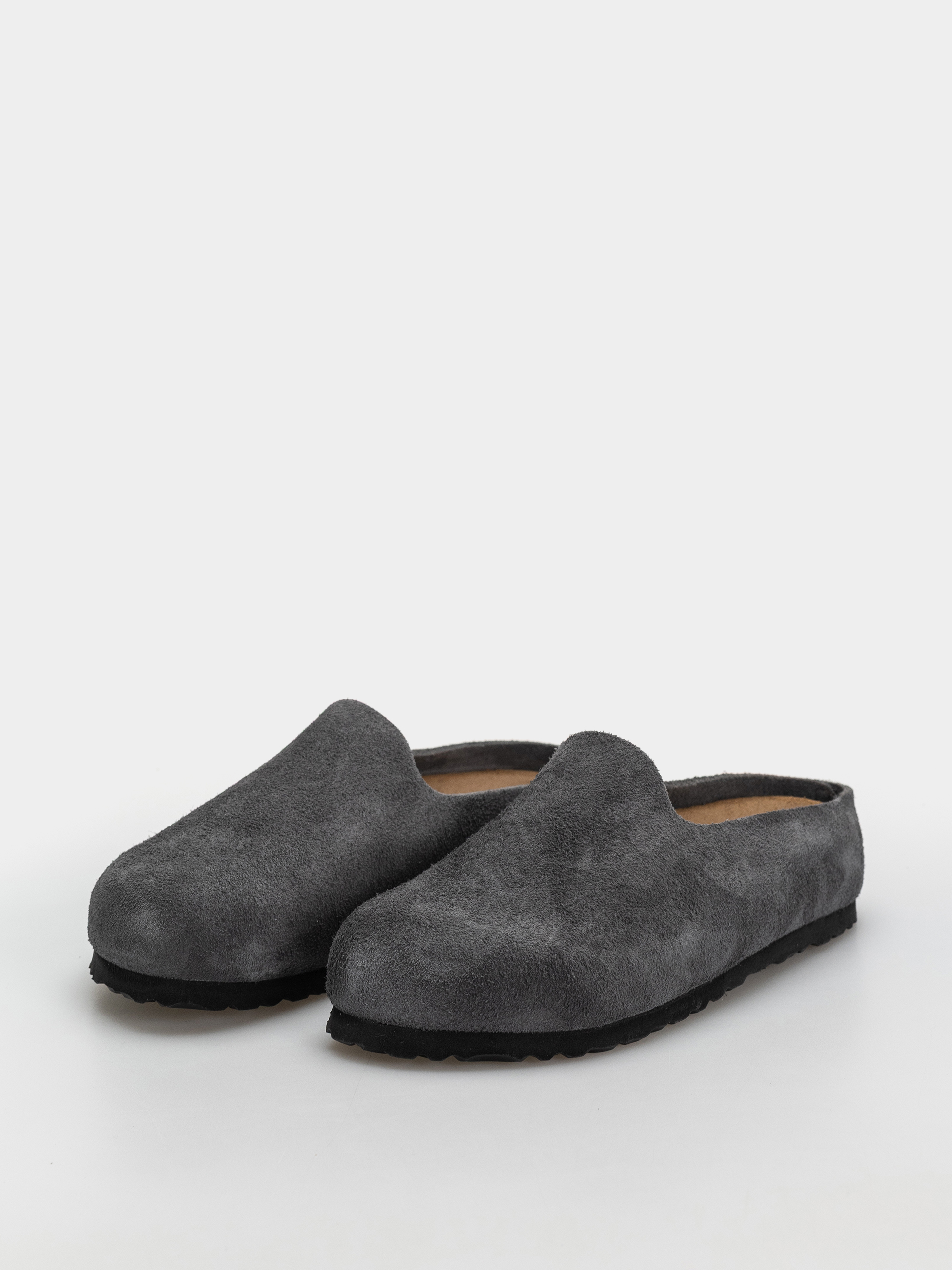 Чехли Birkenstock Amsterdam Wrapped Suede Leather Narrow (charcoal)