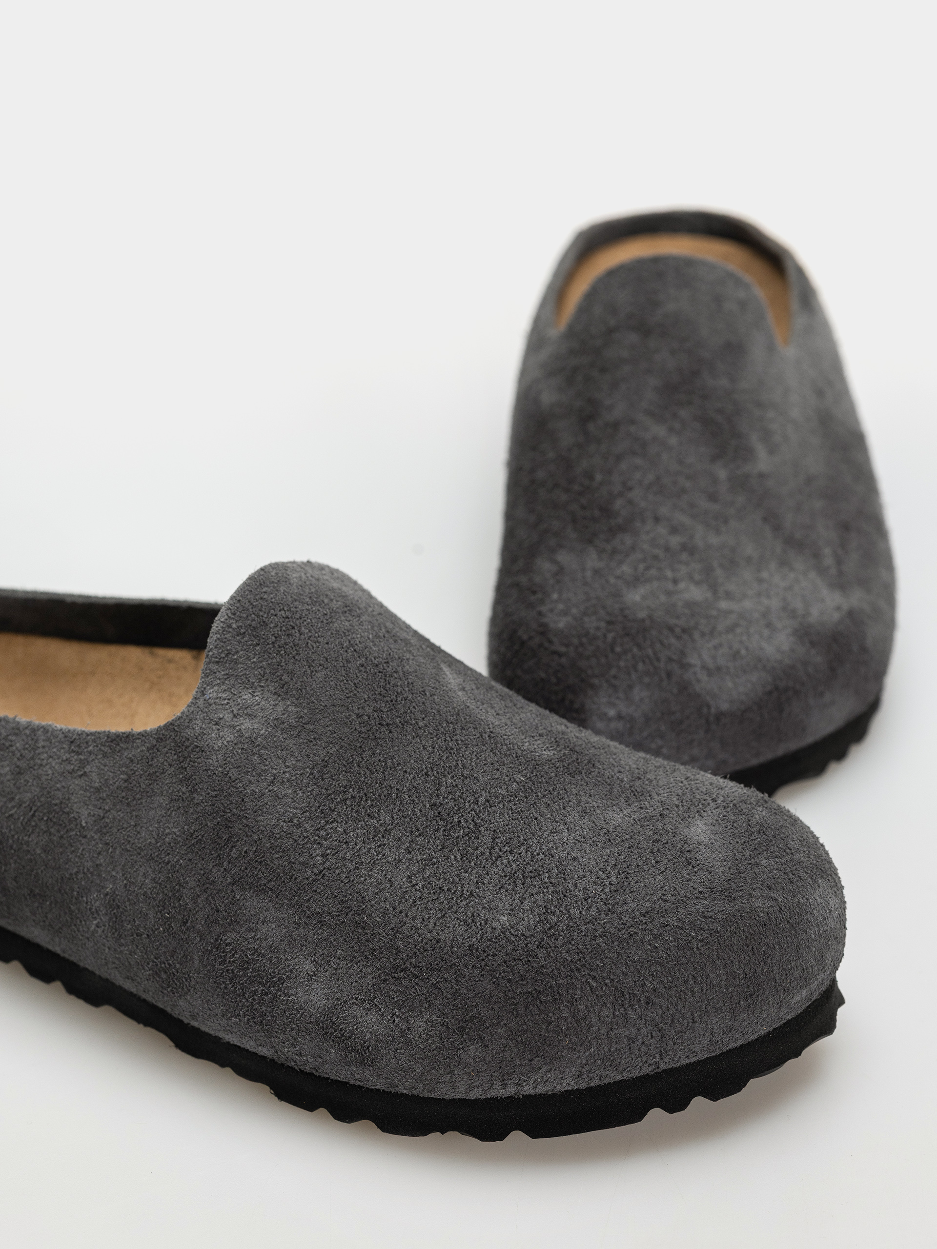 Чехли Birkenstock Amsterdam Wrapped Suede Leather Narrow (charcoal)