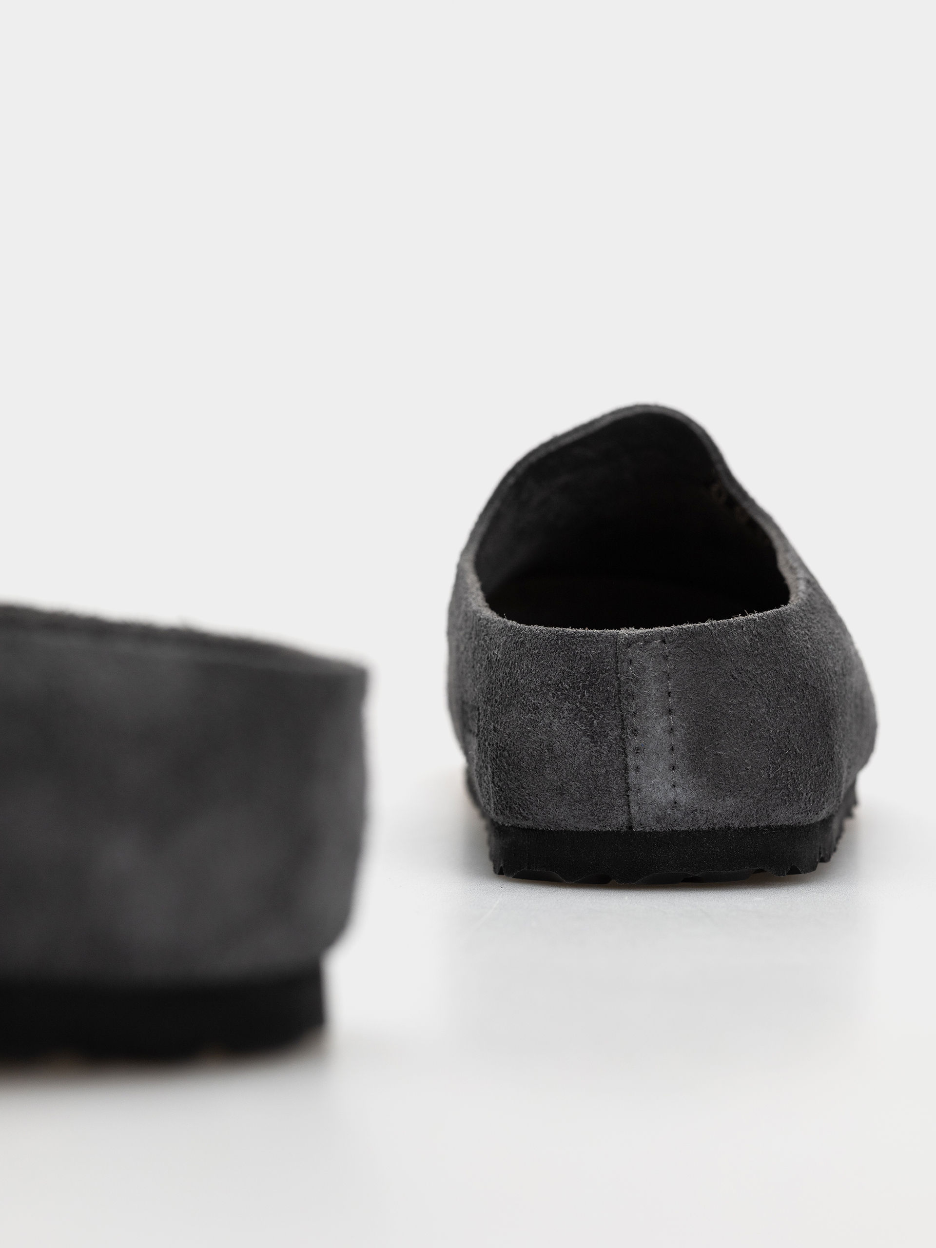 Чехли Birkenstock Amsterdam Wrapped Suede Leather Narrow (charcoal)