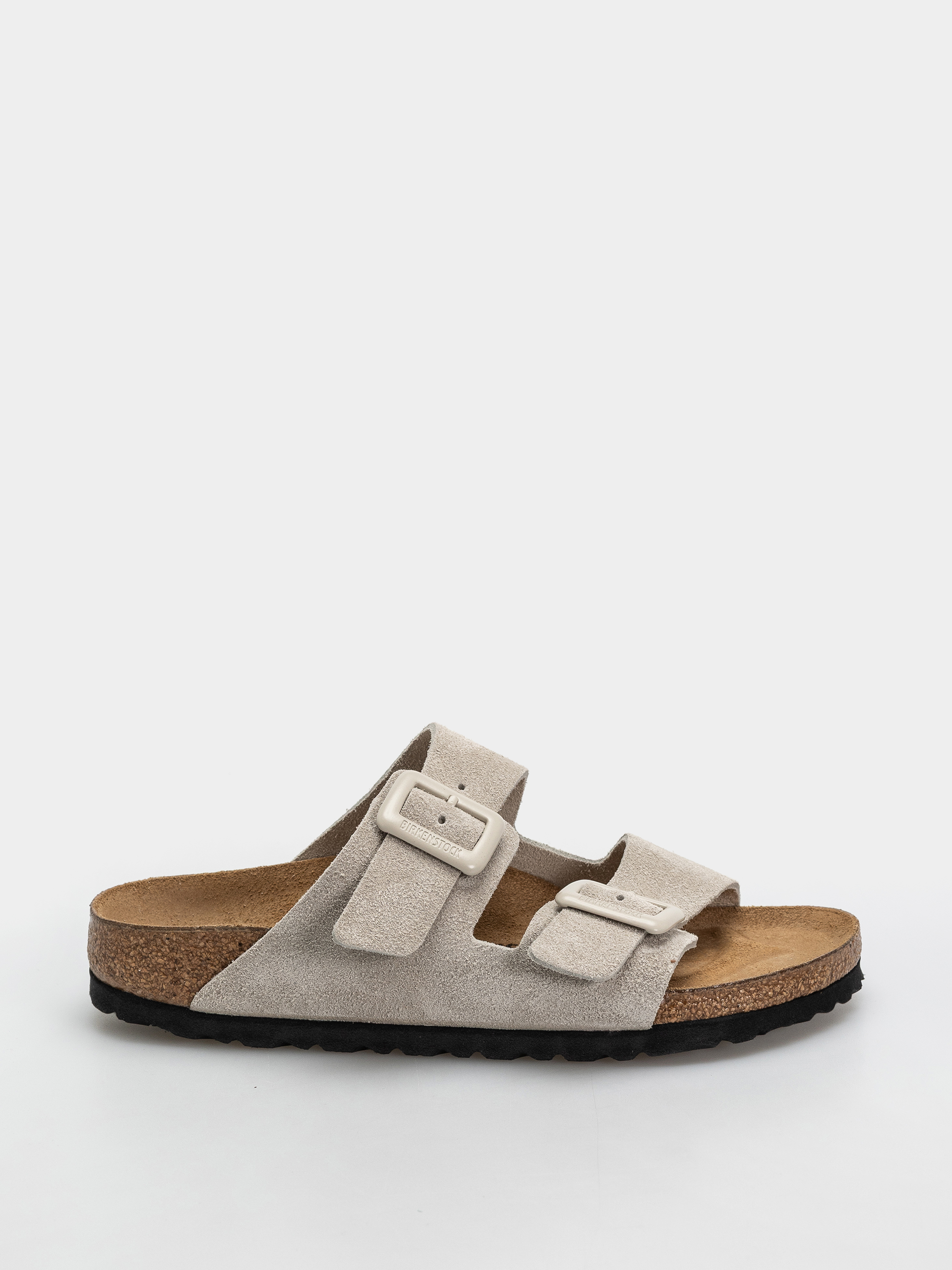 u0427u0435u0445u043bu0438 Birkenstock Arizona Suede Leather Cushion Buckle Narrow Wmn (oyster)