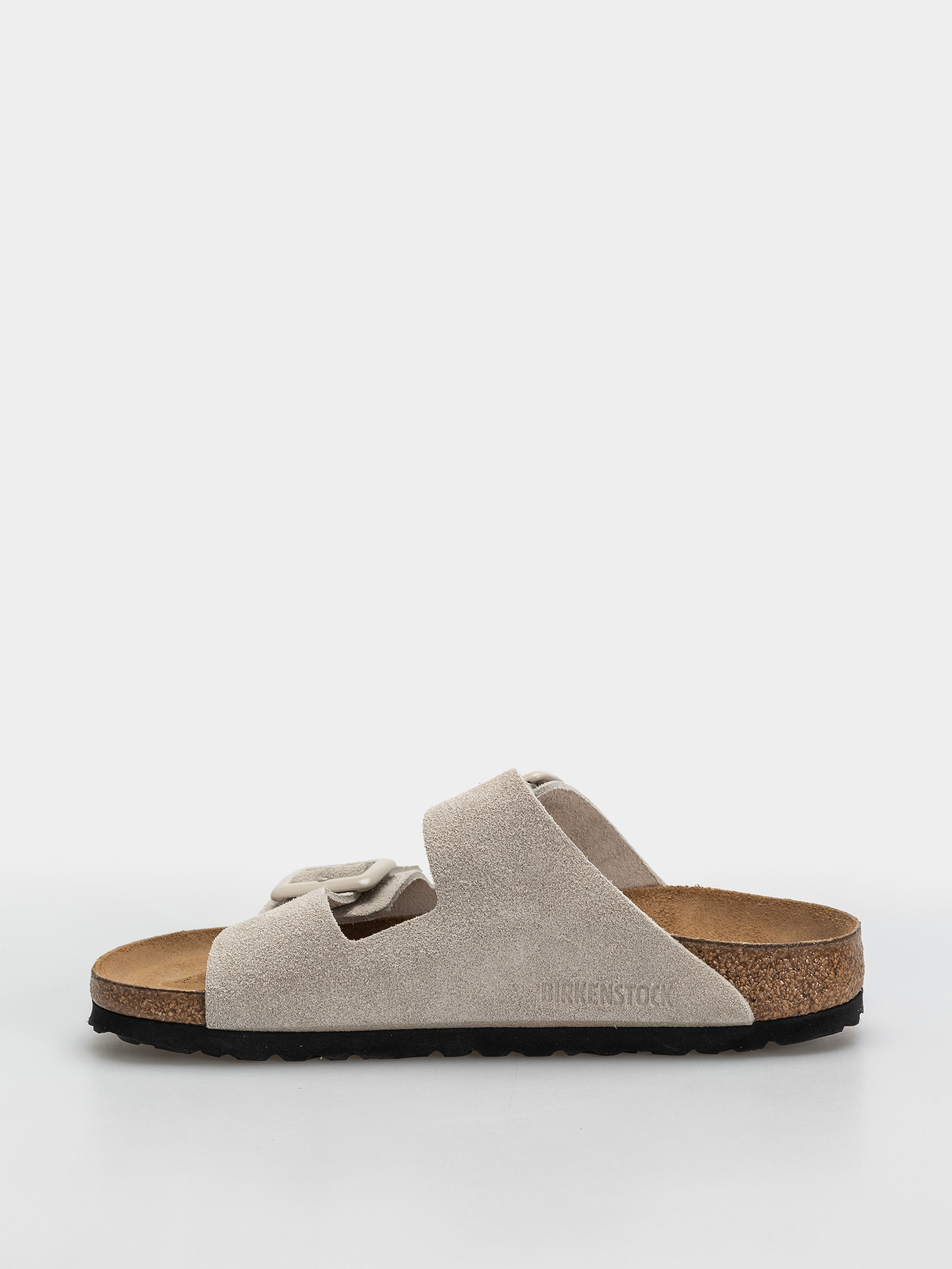 Чехли Birkenstock Arizona Suede Leather Cushion Buckle Narrow Wmn (oyster)