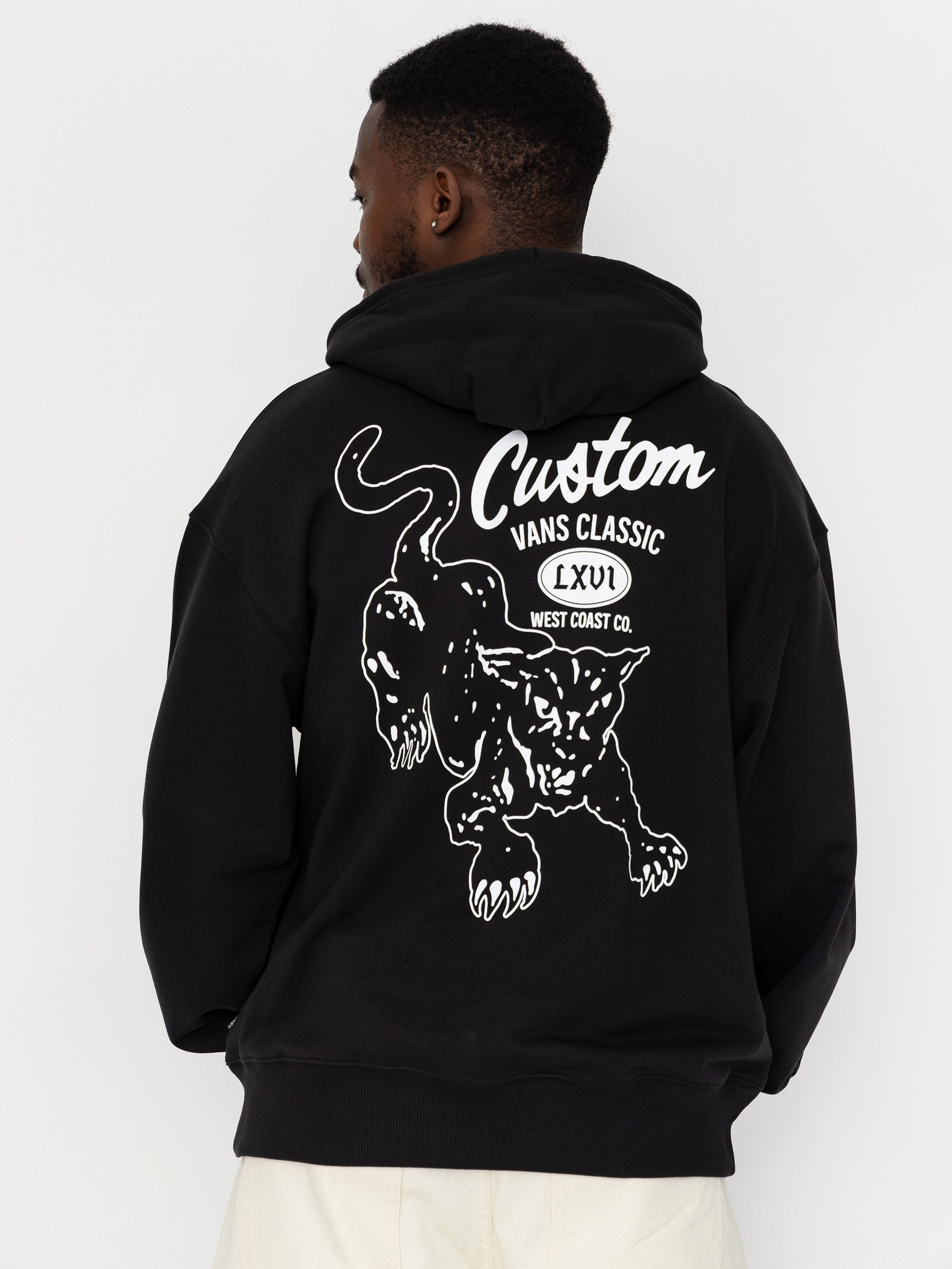Суитшърт с качулка Vans Custom Cat HD (black)