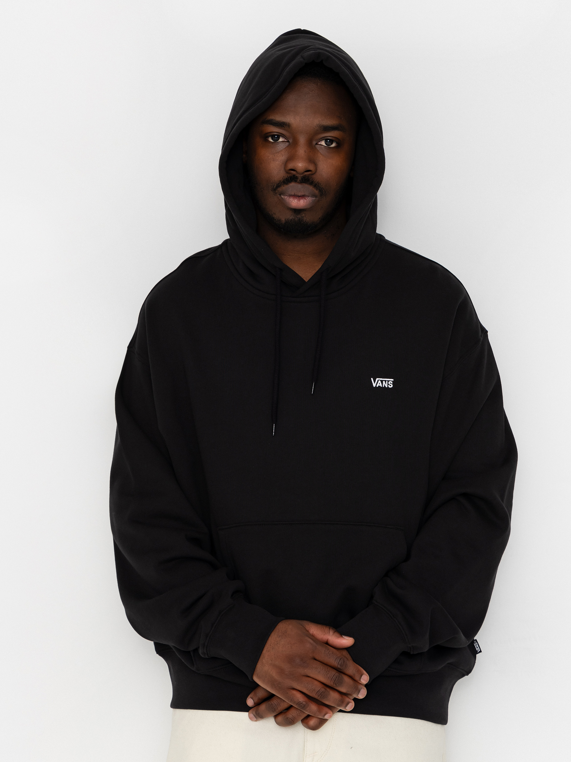 Суитшърт с качулка Vans Left Chest II HD (black)