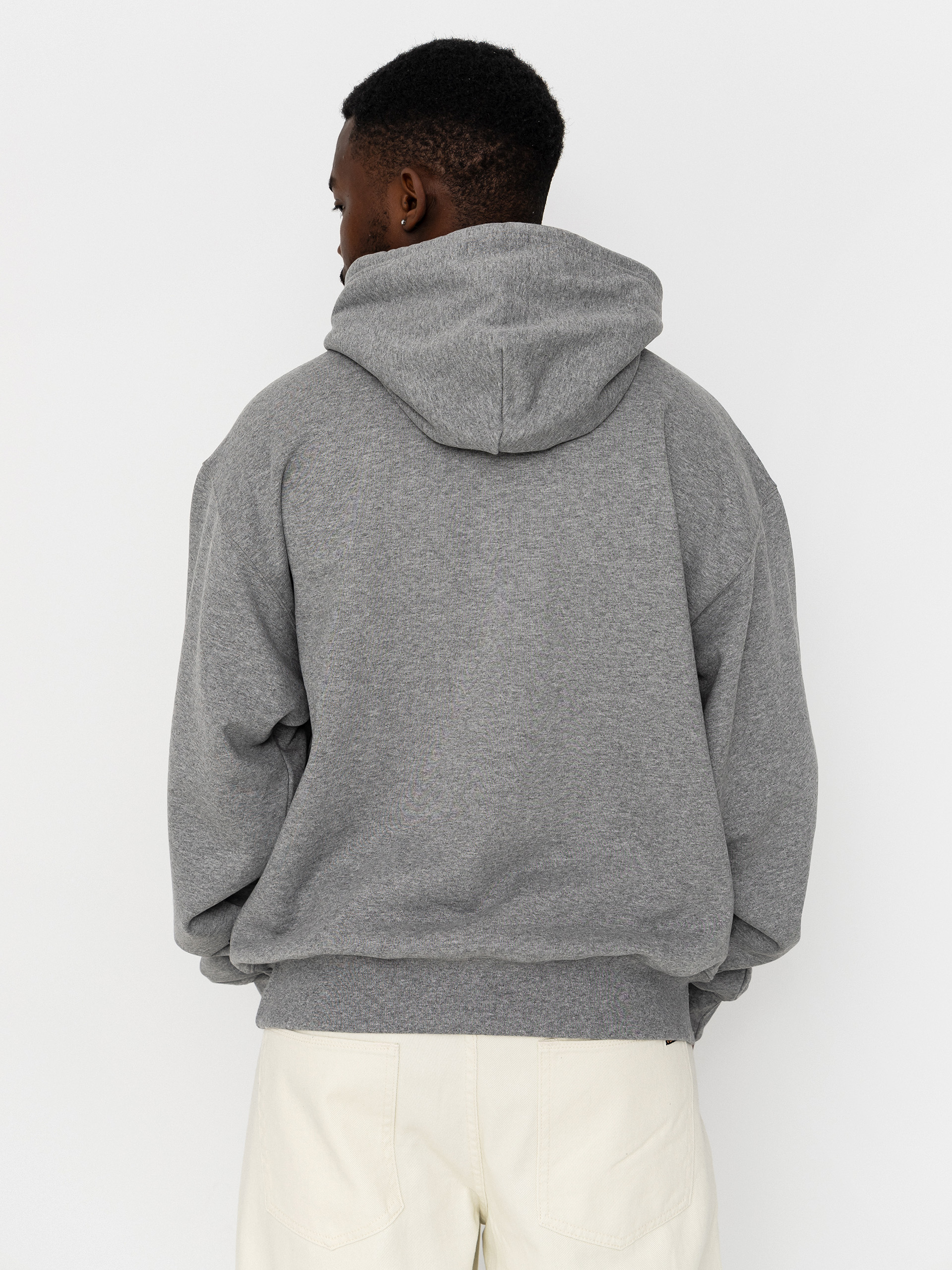 Суитшърт с качулка Vans Left Chest II HD (cement heather)