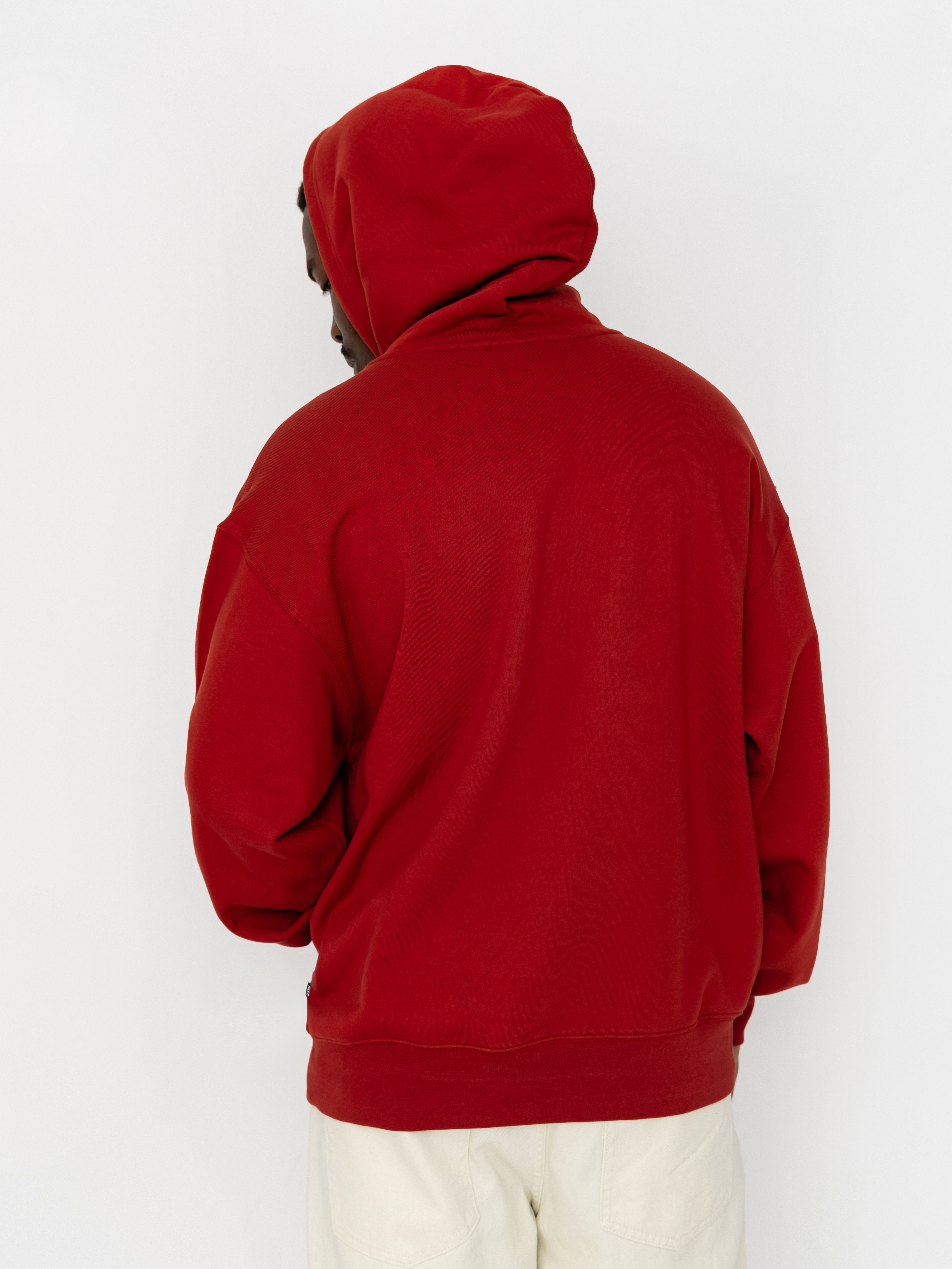 Суитшърт с качулка Vans Left Chest II HD (poppy ember)