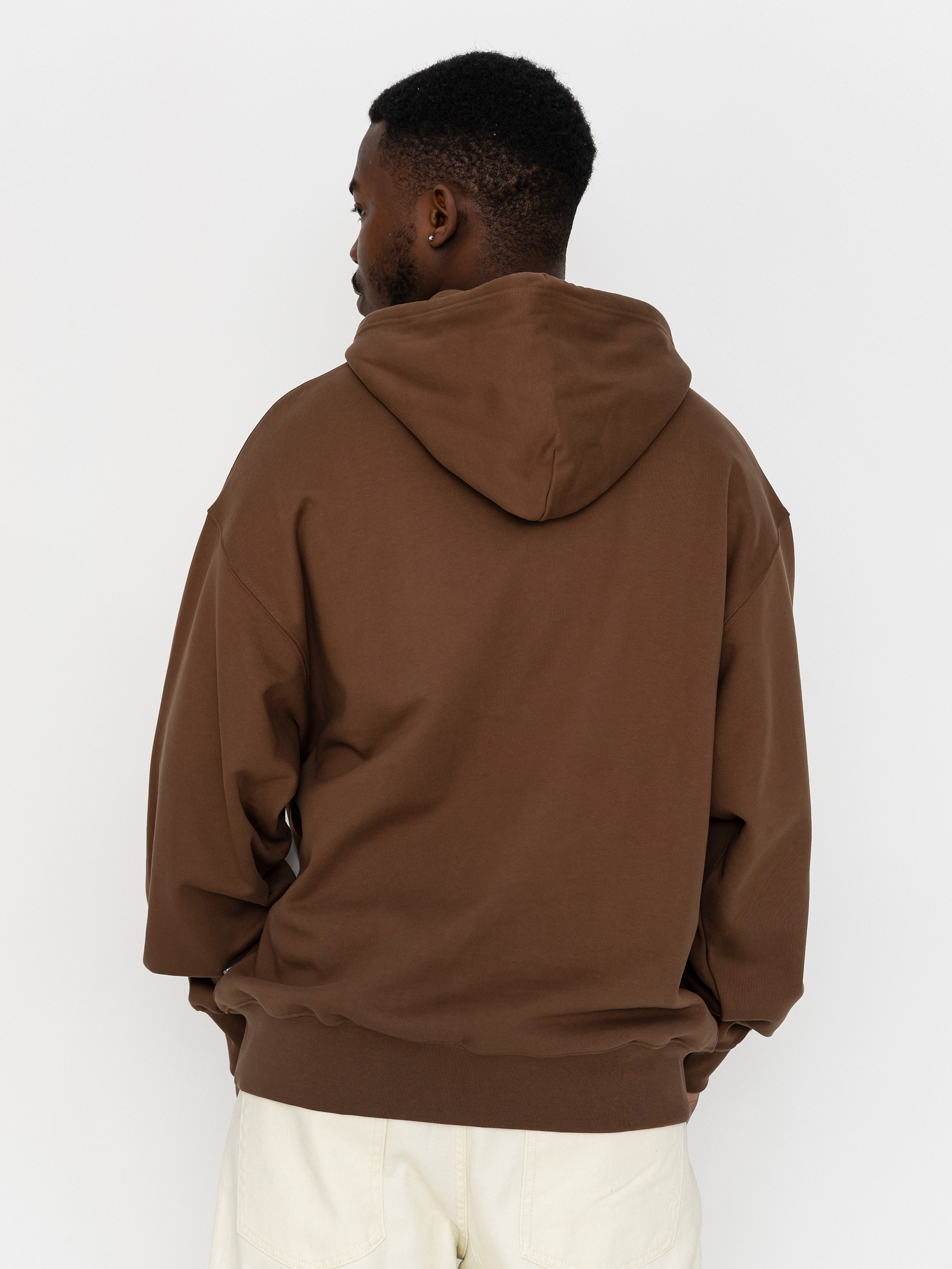 Суитшърт с качулка Vans Left Chest HD (vintage cocoa)