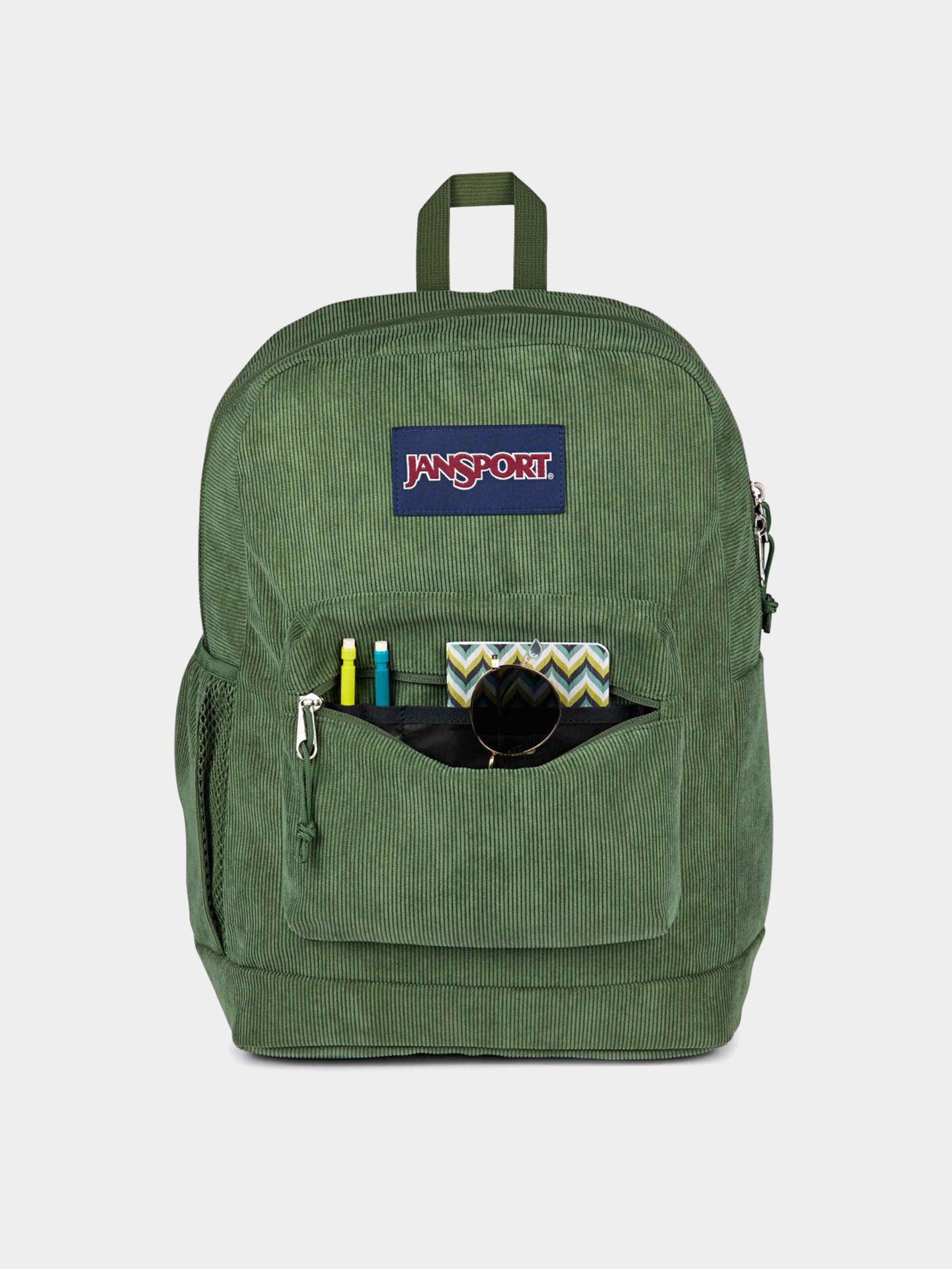 Раница JanSport Cross Town Plus Remix (cargo green corduroy)