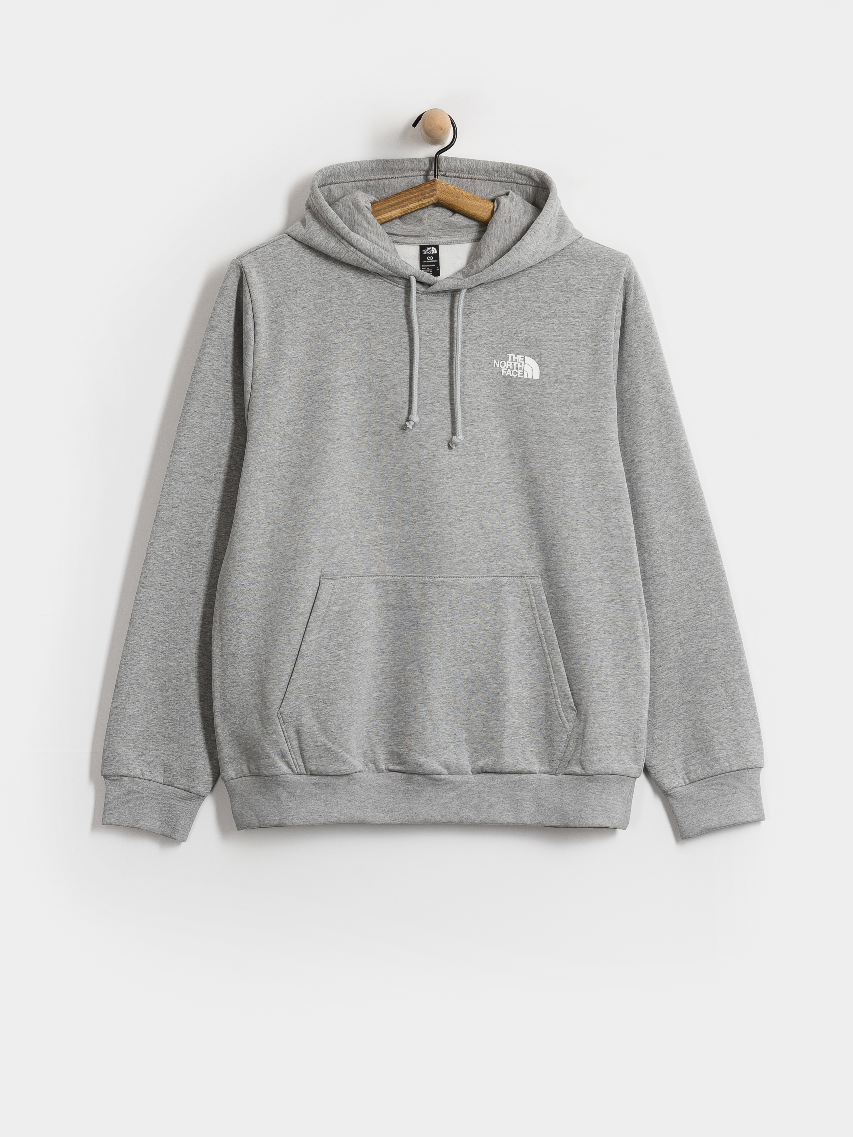 Суитшърт с качулка The North Face Evolution Box Nse Regular HD (tnf pale grey heather)