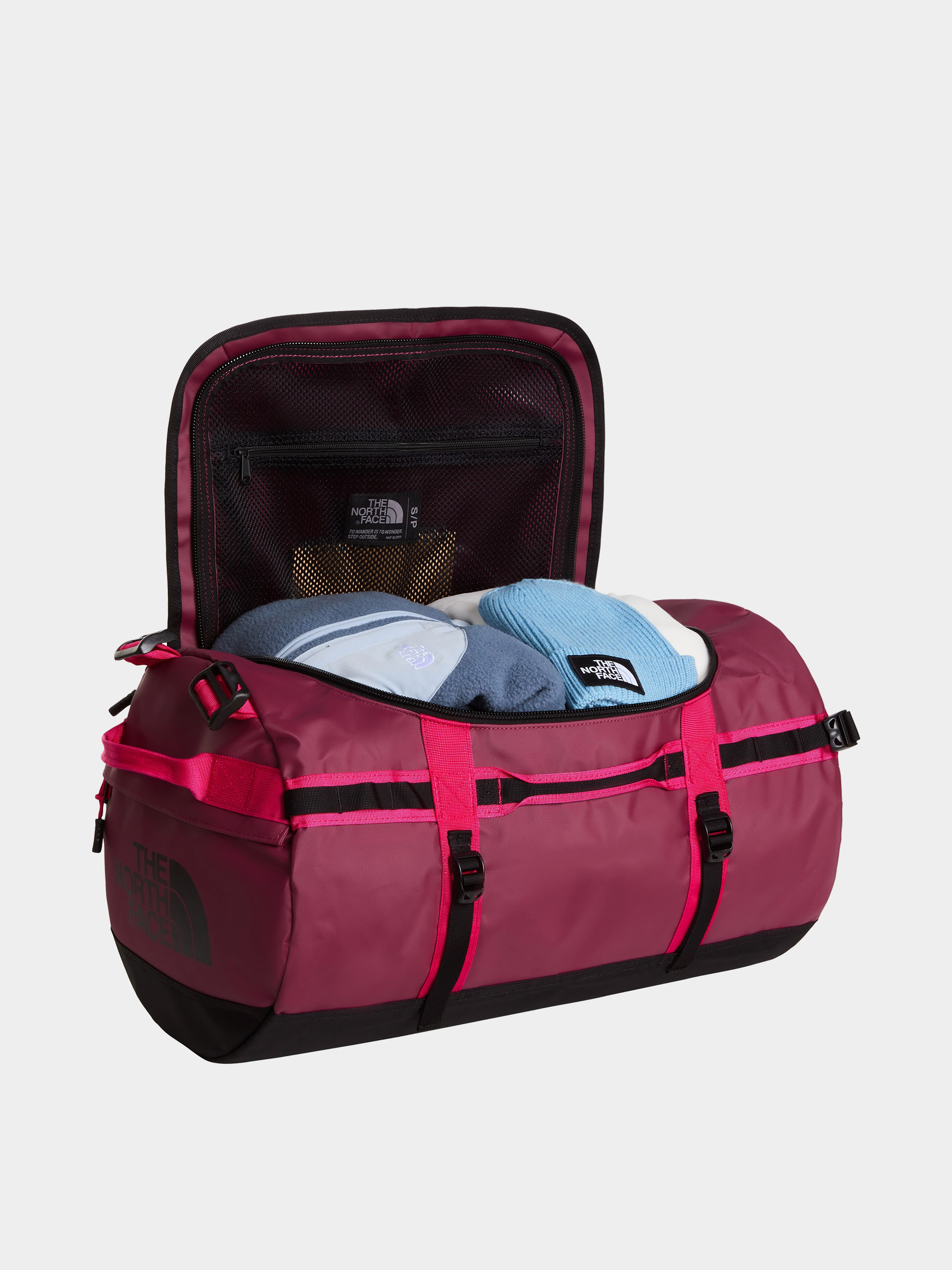 Чанта The North Face Base Camp Duffel S (burgundy crush/tnf black)