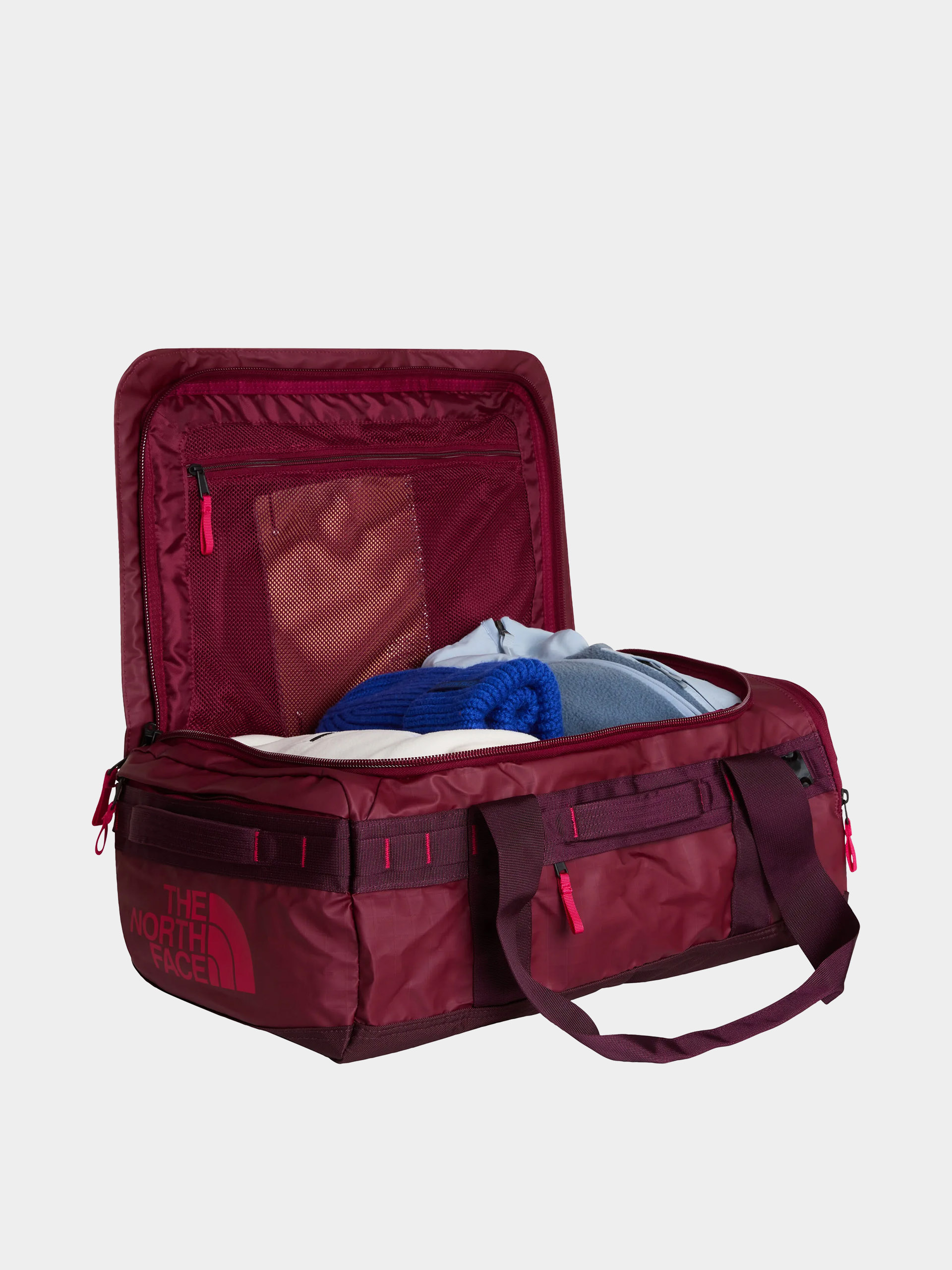 Чанта The North Face Base Camp Voyager Duffel 42L (burgundy crush/deep bur)