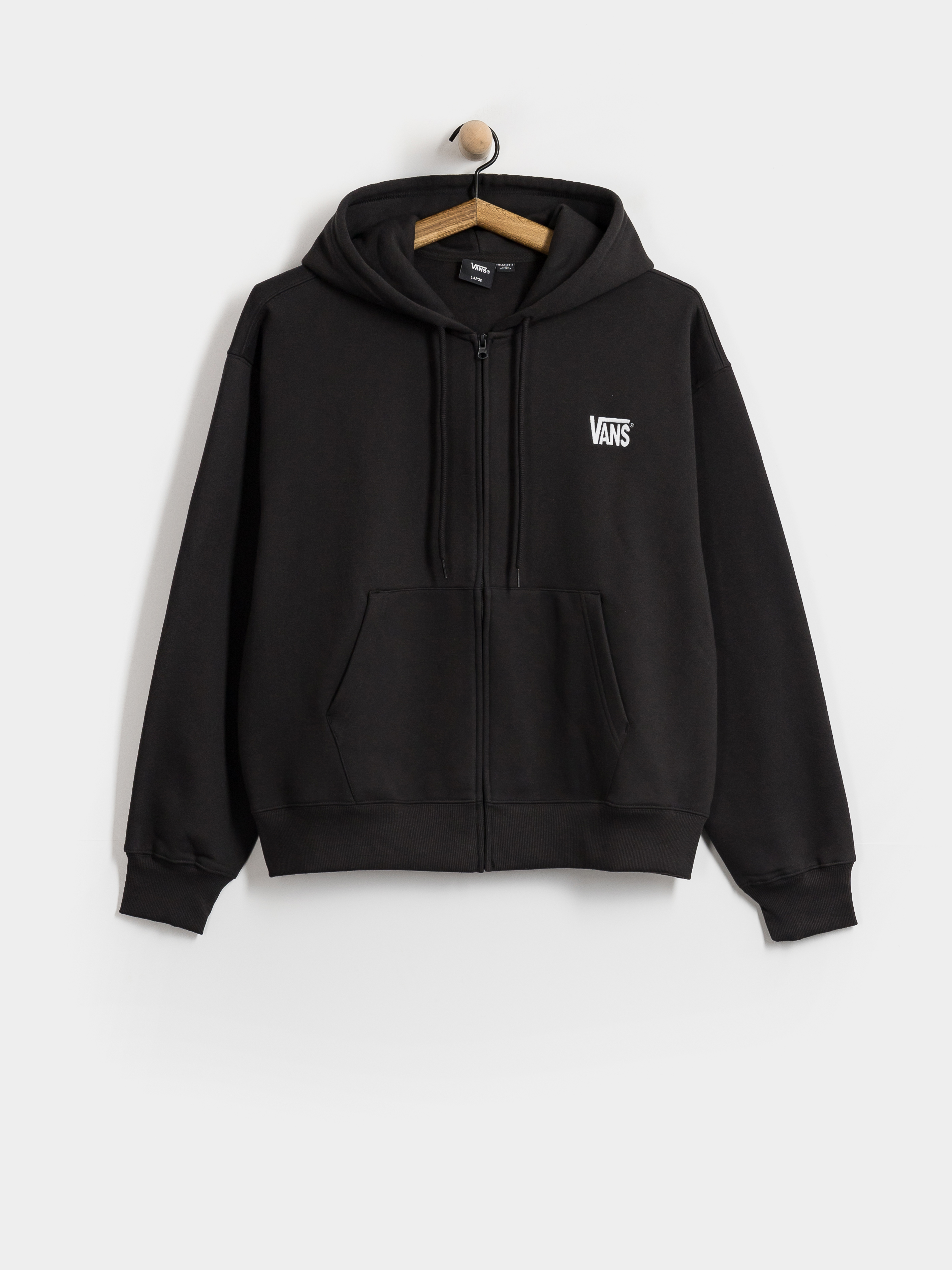 Суитшърт с качулка Vans Stretch Logo ZHD (black/white)