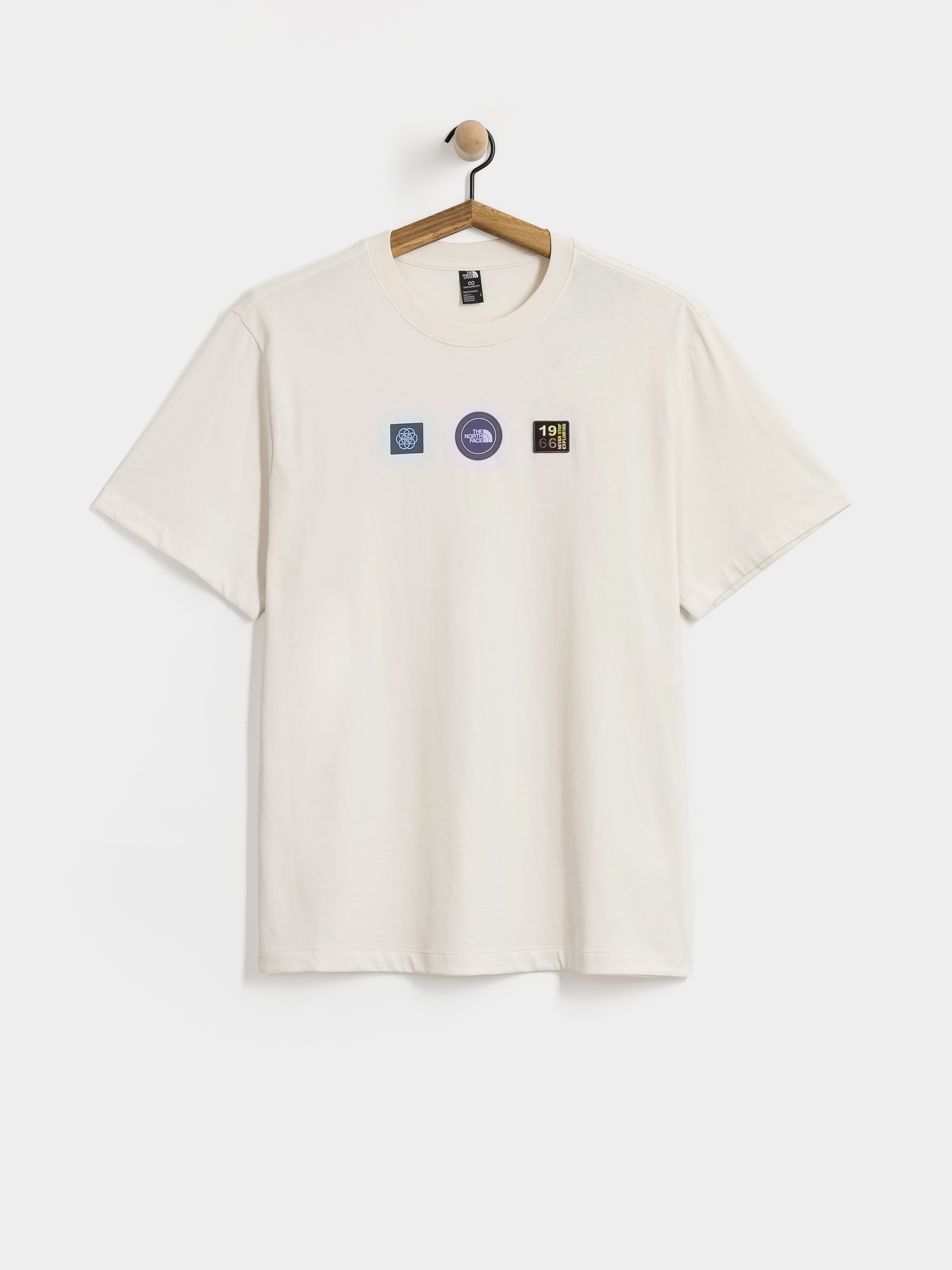 Тениска The North Face Explorer Badges Relaxed (white dune)