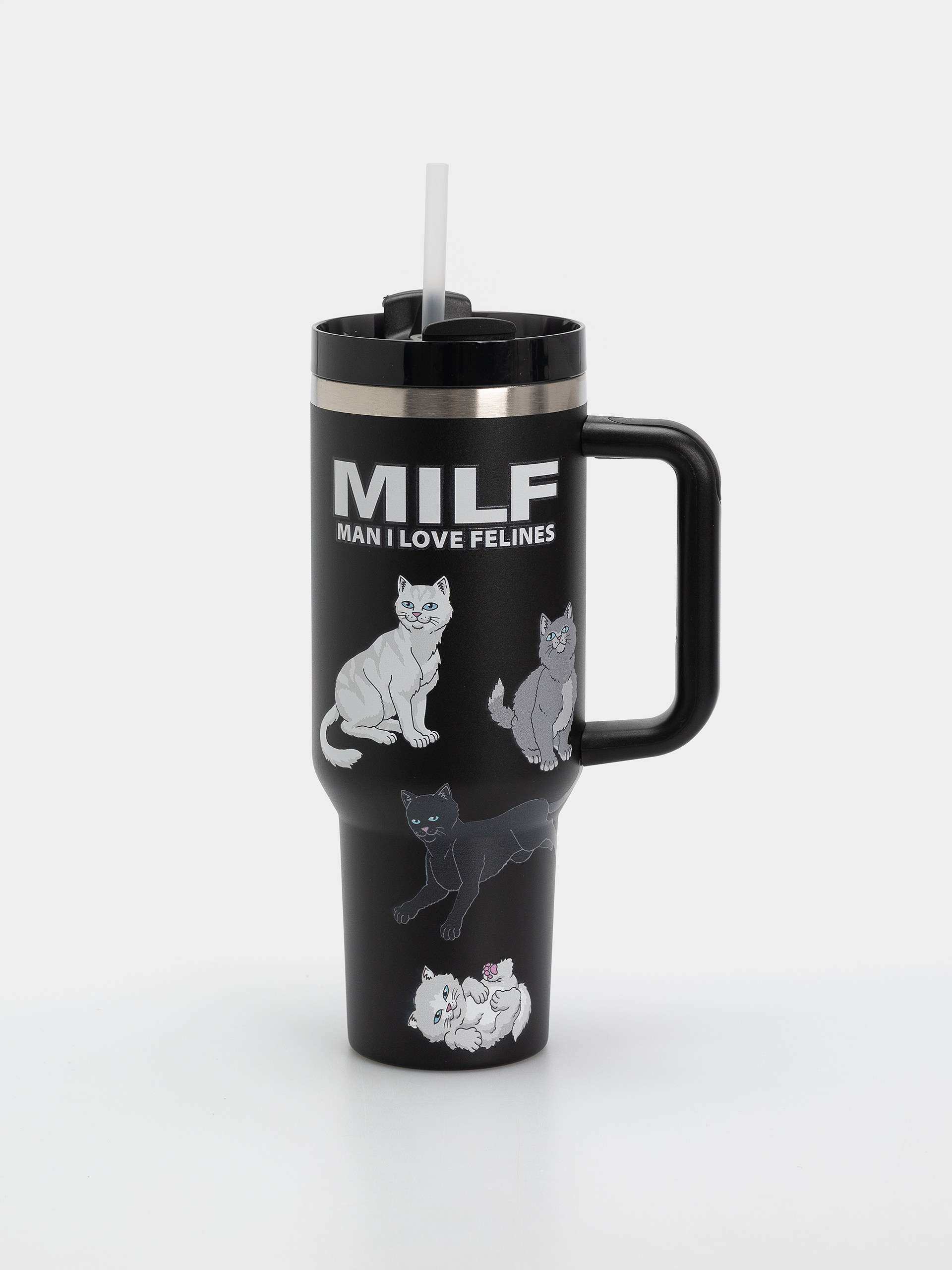 Купа RipNDip Man I Love Felines Big Ol Cup Tumbler (black)