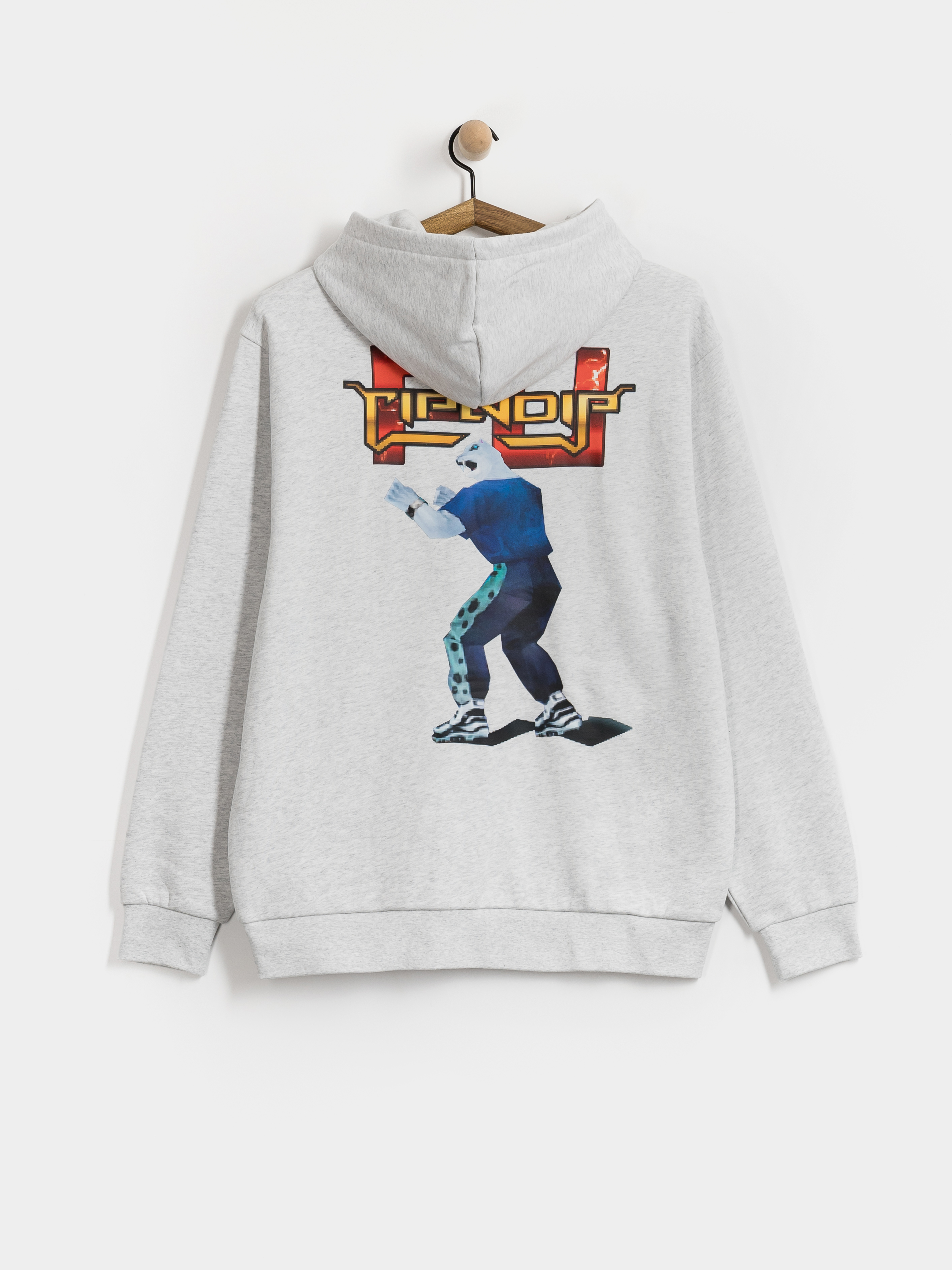 Суитшърт с качулка RipNDip Fight HD (ash heather)