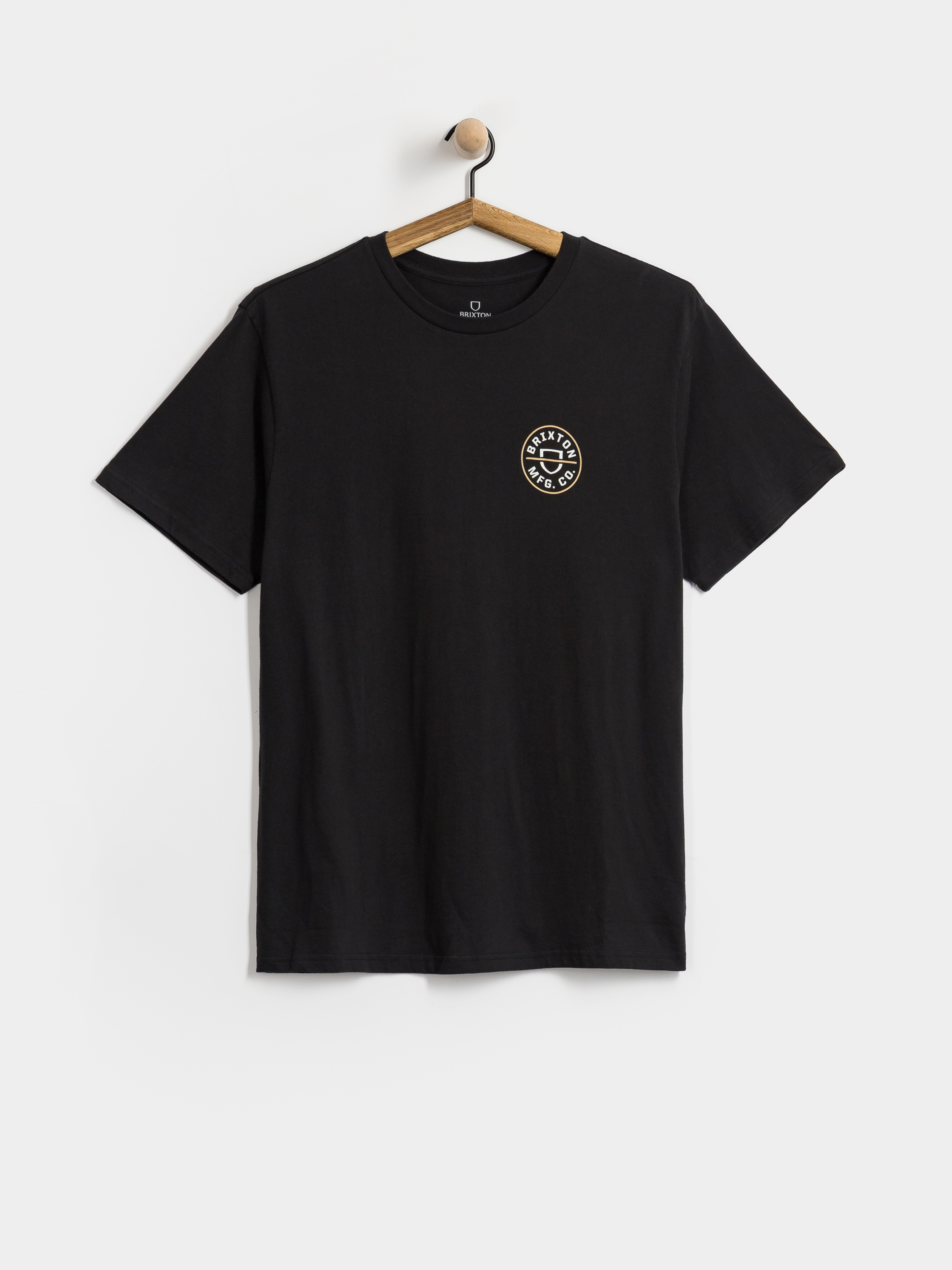 Тениска Brixton Oath V Stt (black/off white/copper)