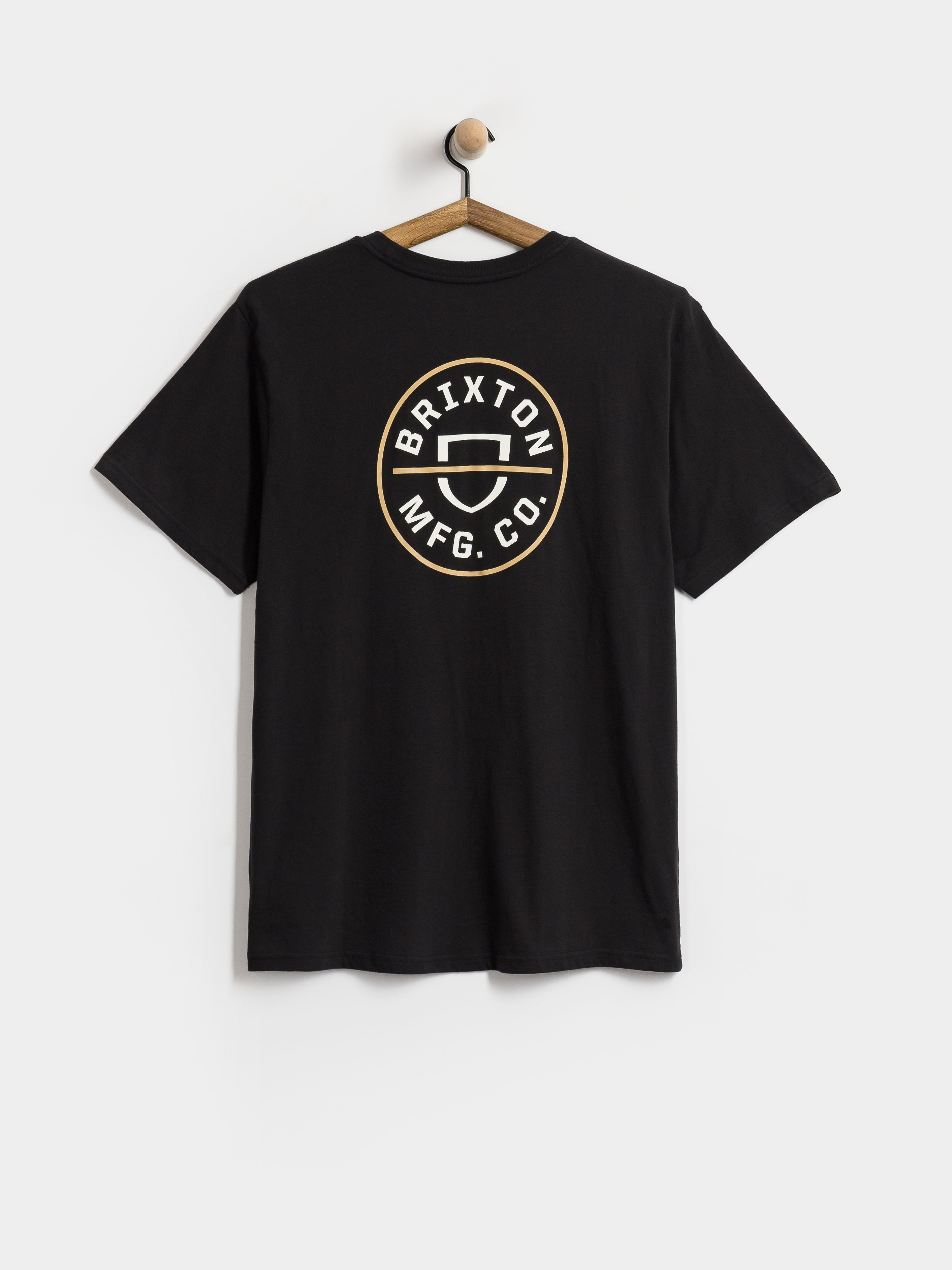 Тениска Brixton Oath V Stt (black/off white/copper)