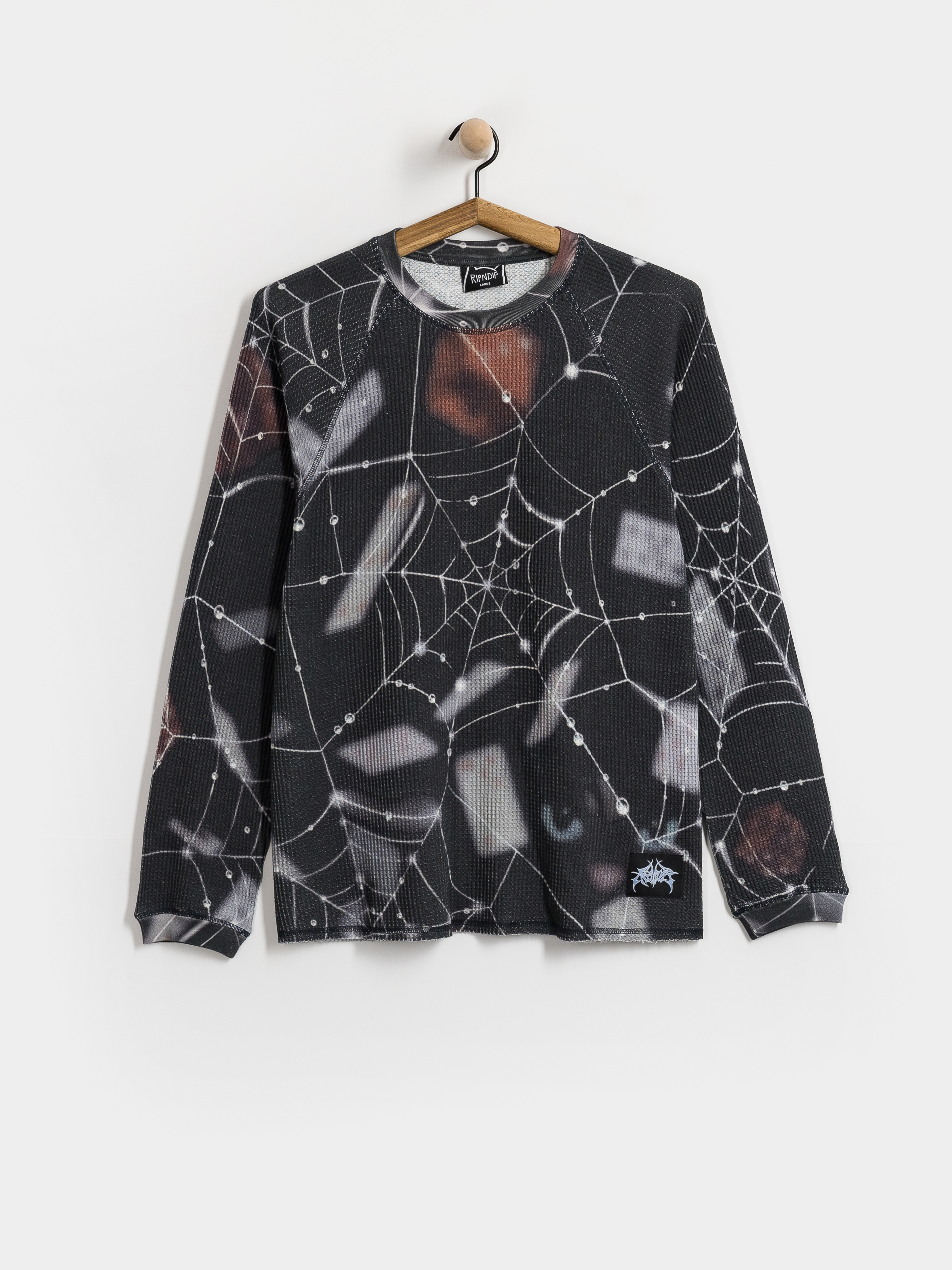 Блуза RipNDip Redemption Waffle Knit (black)