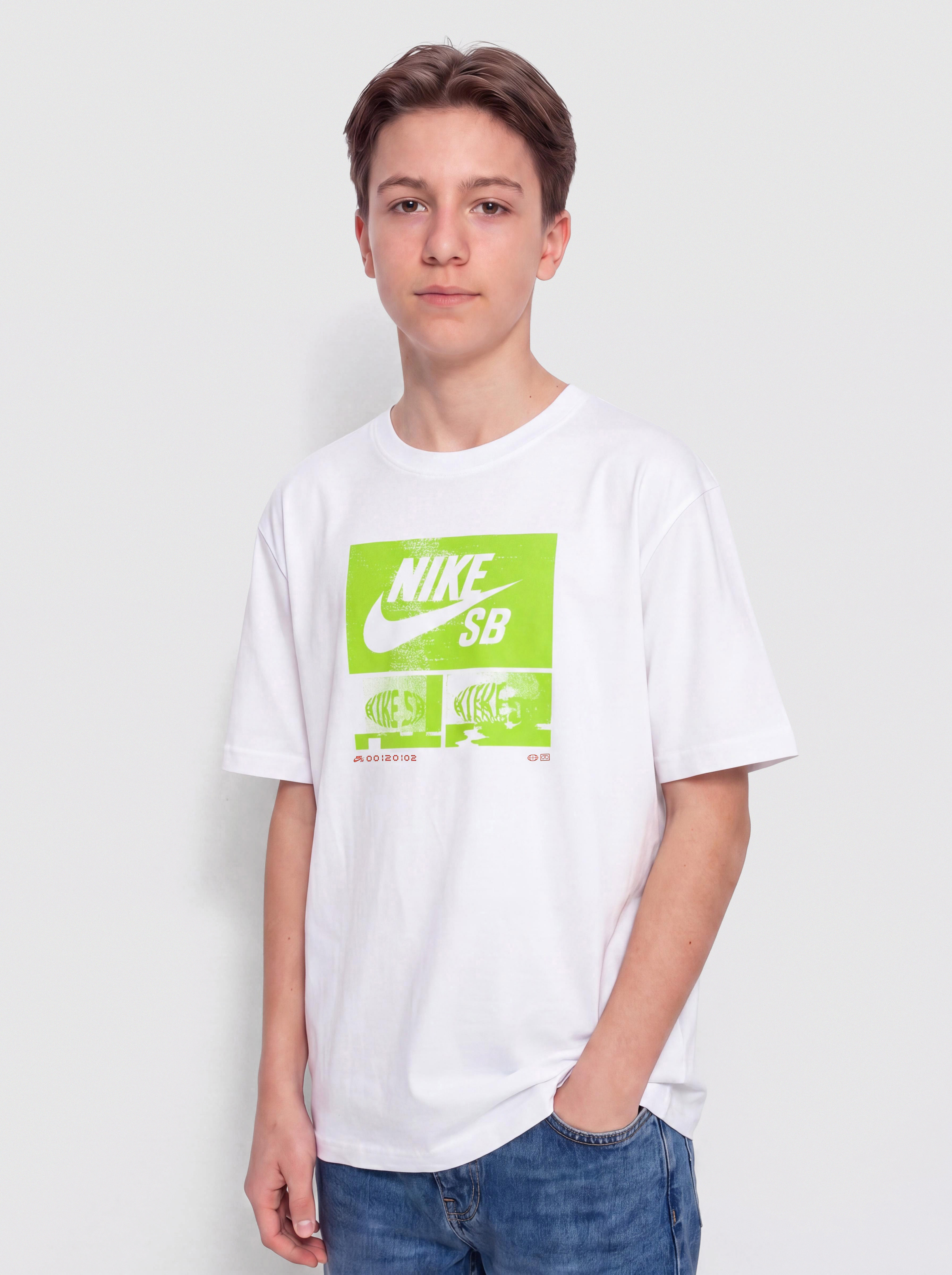Тениска Nike SB M90 HBR JR (white)
