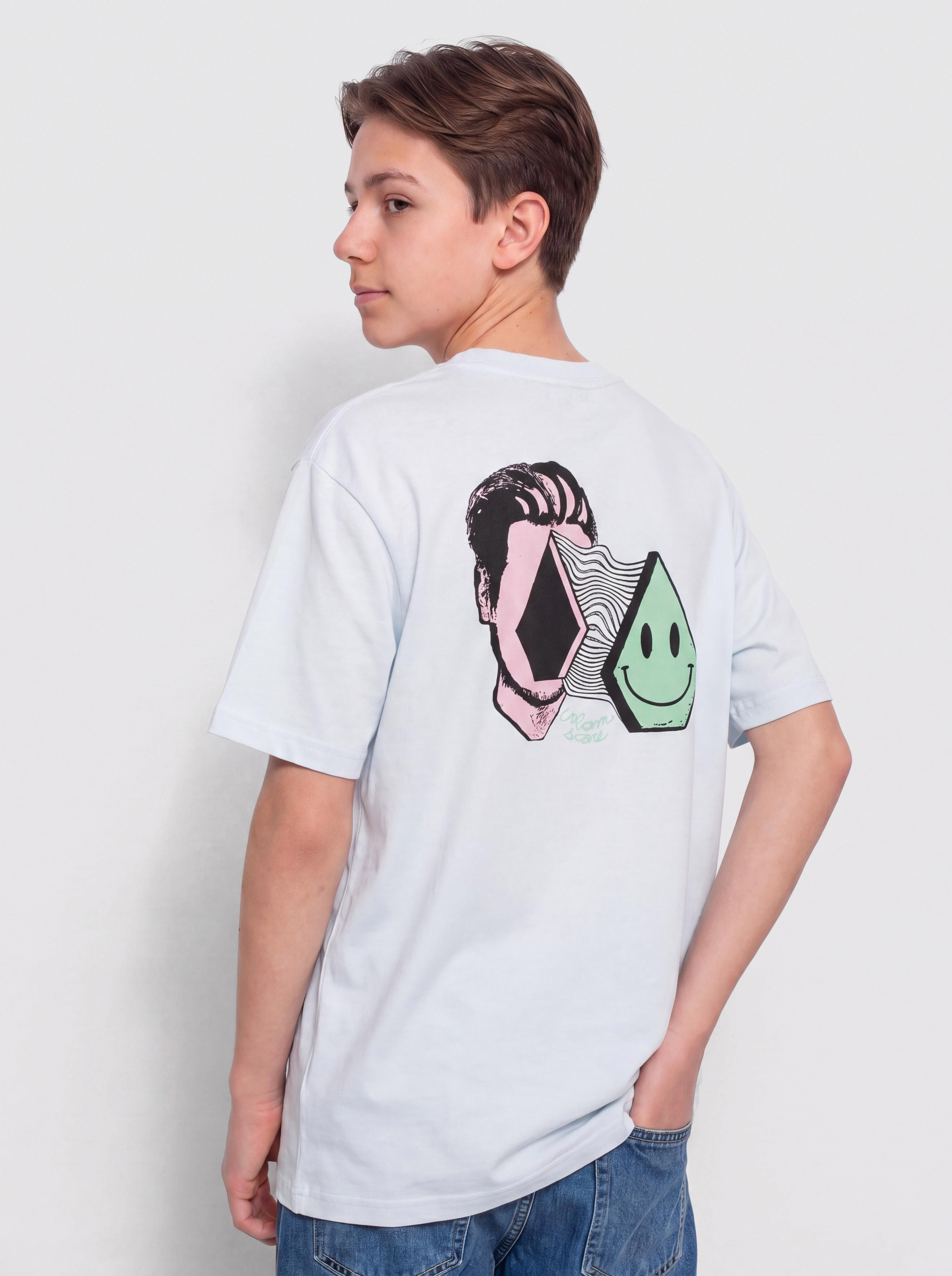 Тениска Volcom Aura Bsc JR (light blue acid)