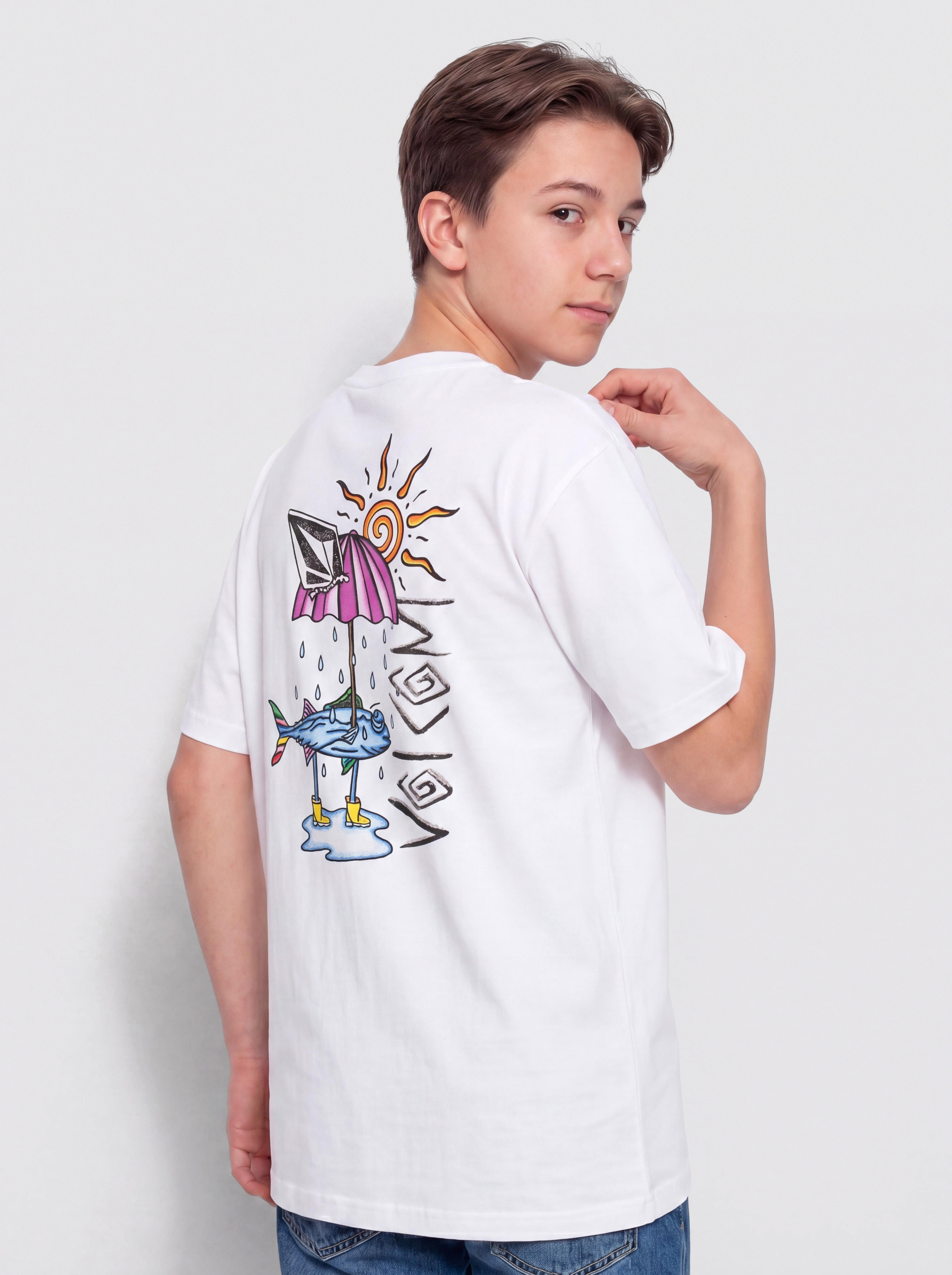 Тениска Volcom Sunfish Bsc JR (white)
