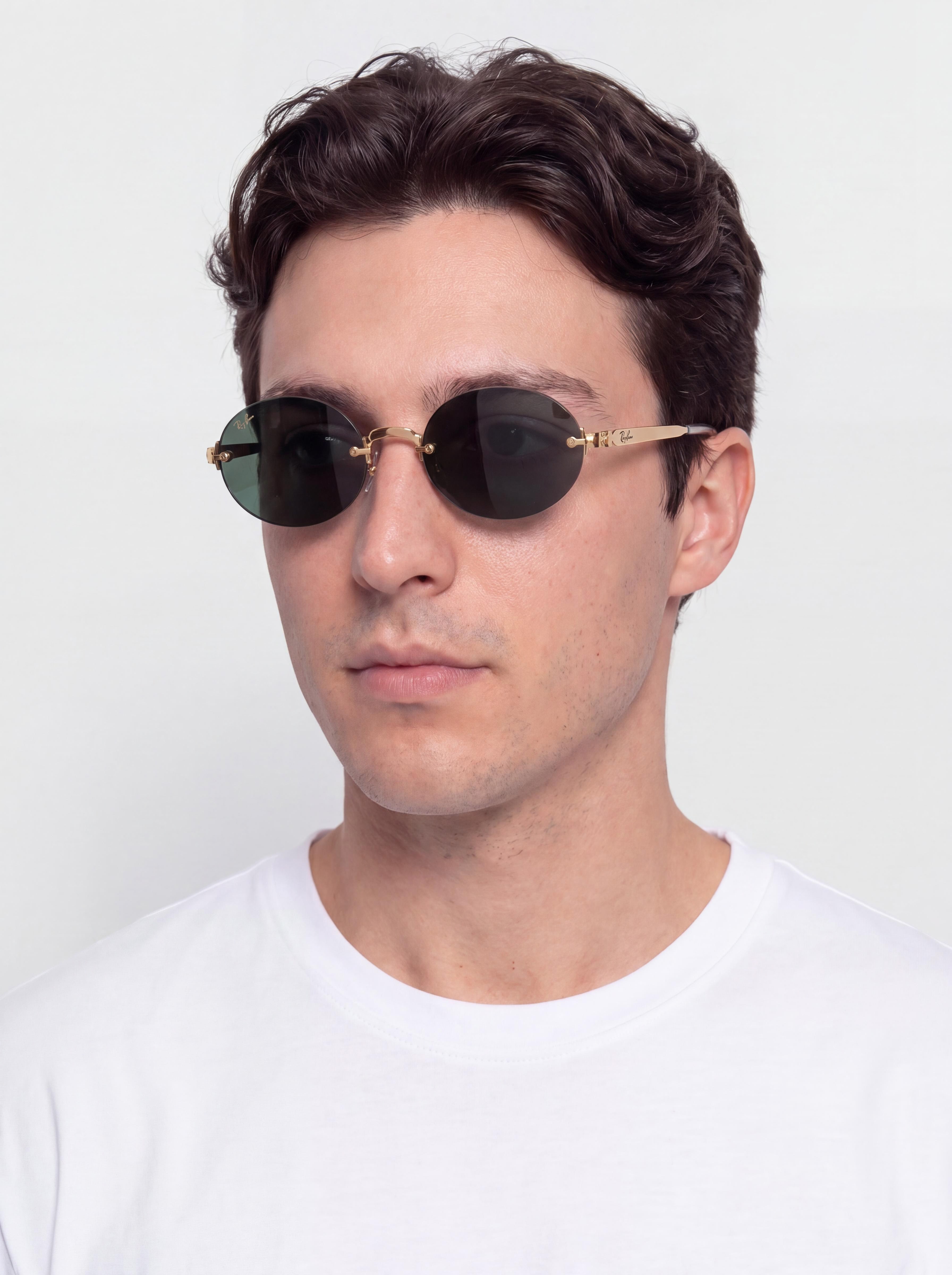 Слънчеви очила Ray-Ban Rb3929 By A$Ap Rocky (polerowany złoto arista/ciemnozielony)
