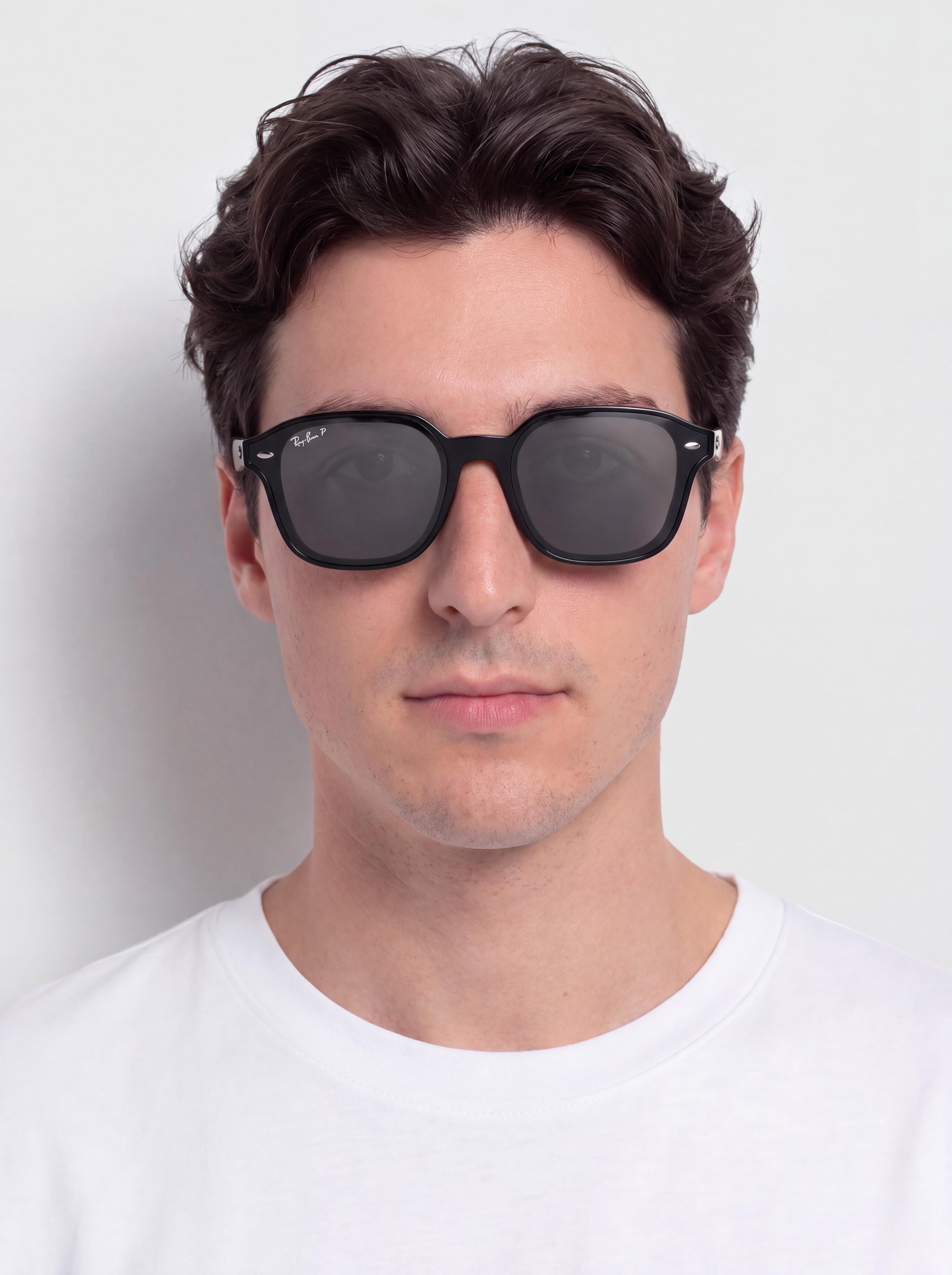 Слънчеви очила Ray-Ban Rb4458D (polerowany czarny/polaryzacyjne ciemnoszary)