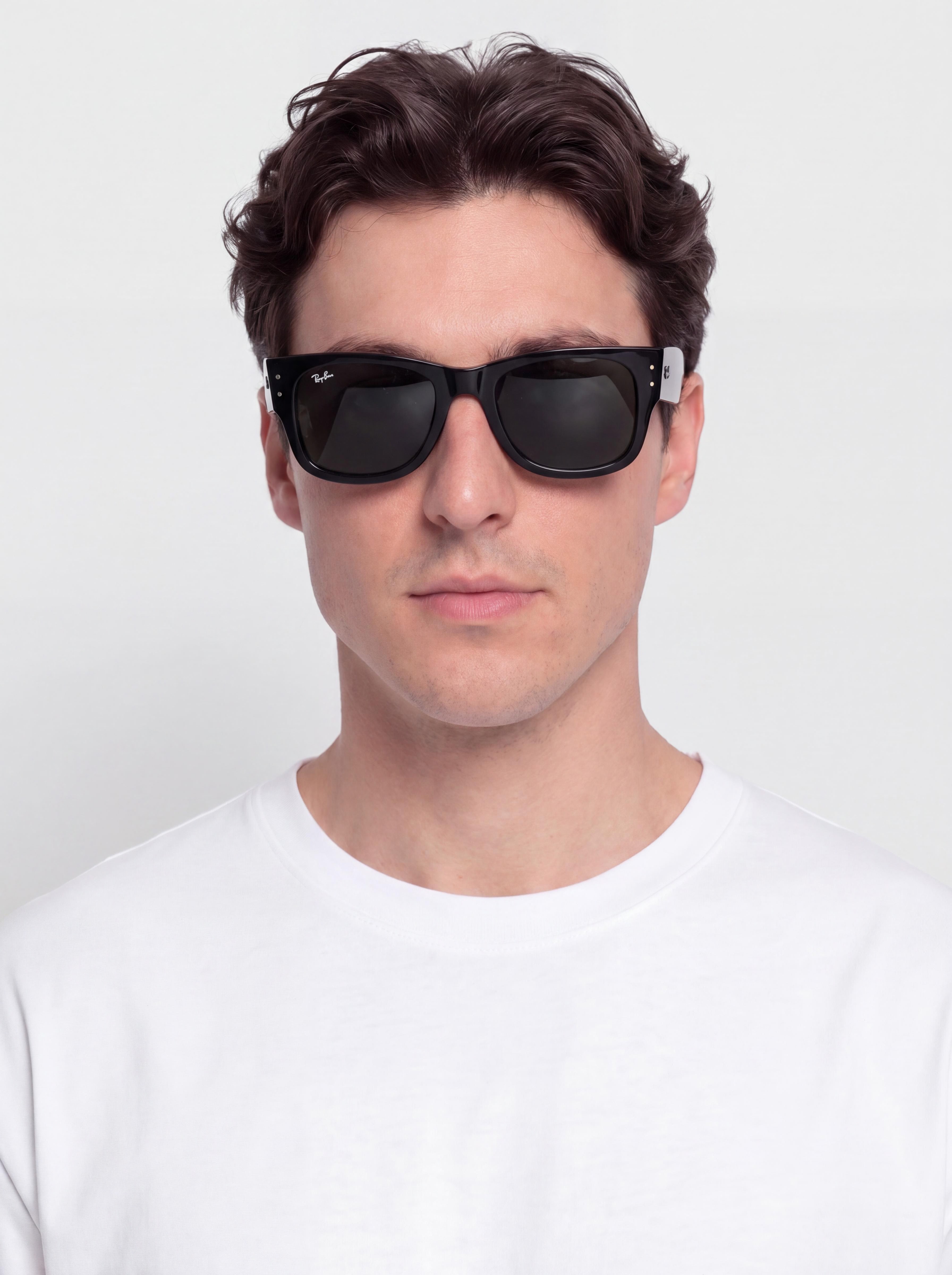 Слънчеви очила Ray-Ban Mega Wayfarer (polerowany czarny/zielony)