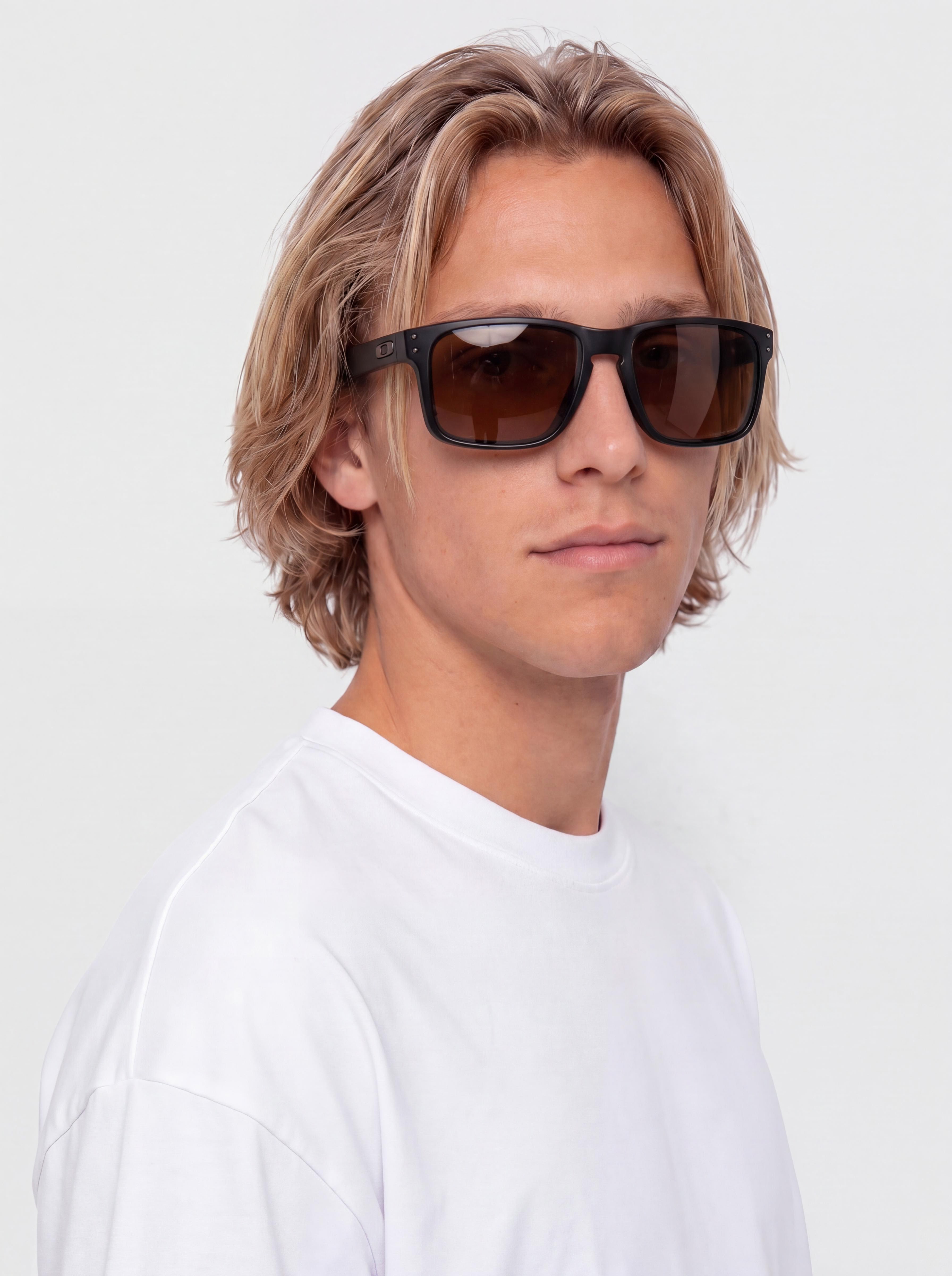 Слънчеви очила Oakley Holbrook (matte black/prizm tungsten polarized)